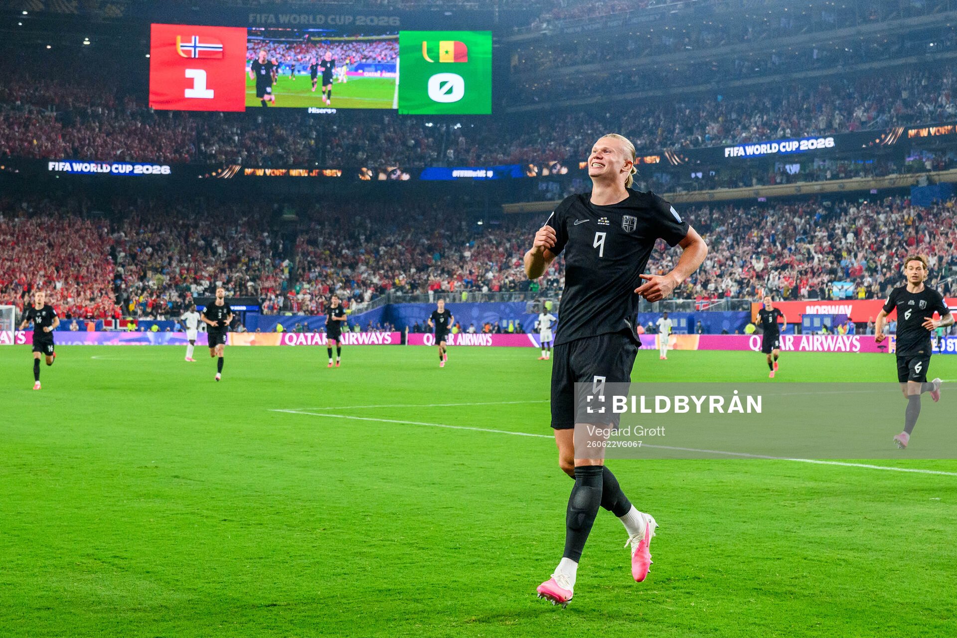 Erling Braut Haaland of Norway celebrates