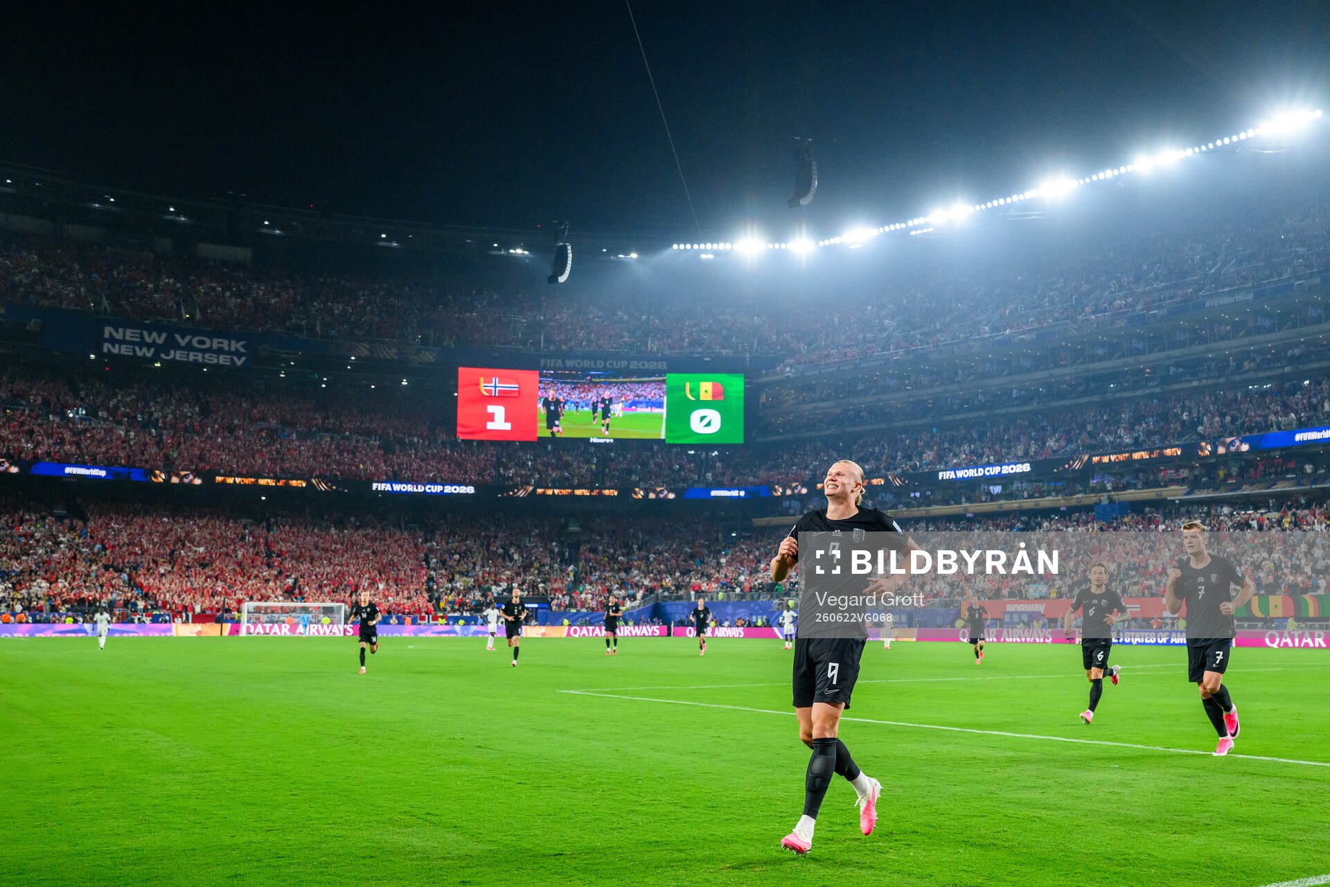 Erling Braut Haaland of Norway celebrates