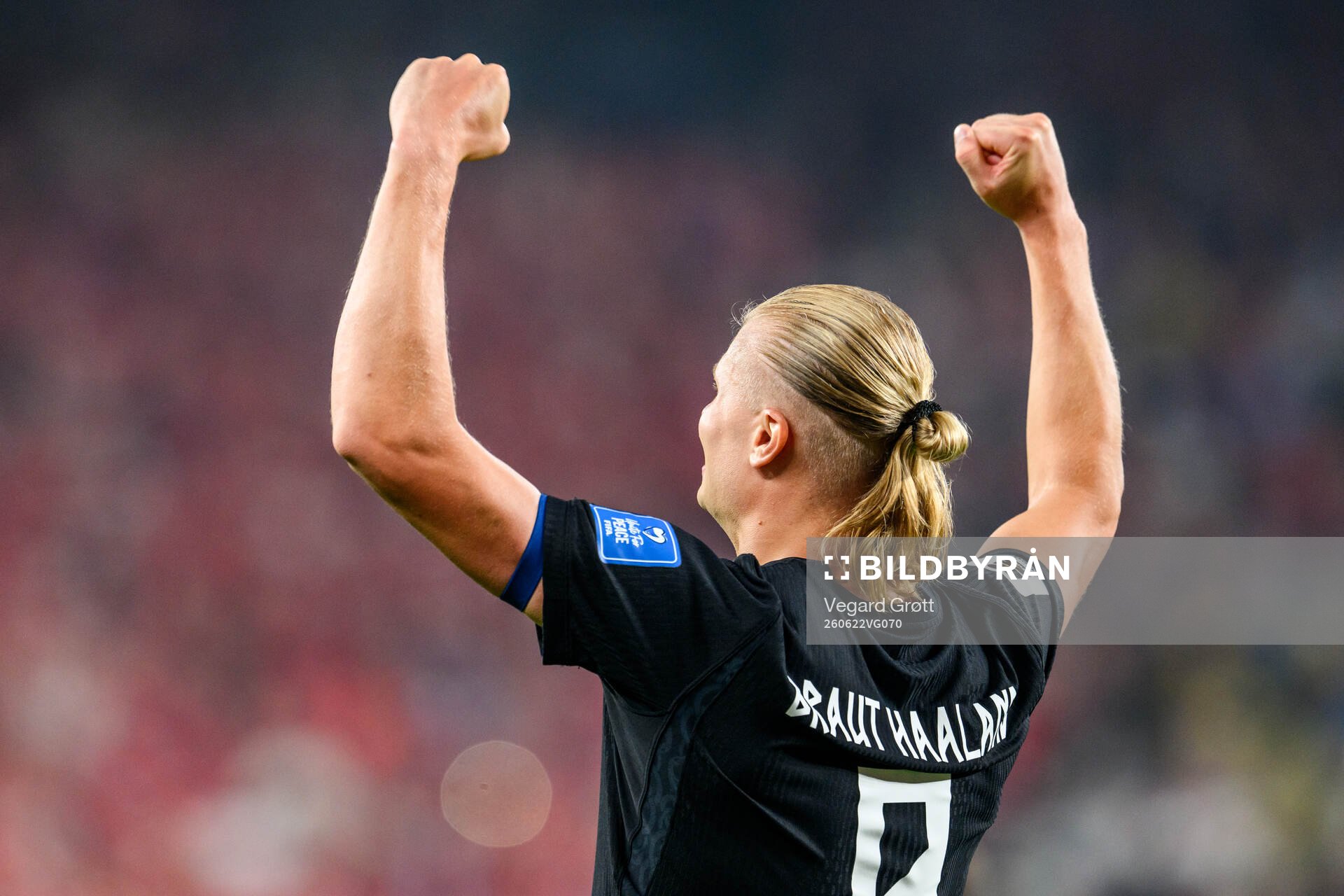 Erling Braut Haaland of Norway celebrates