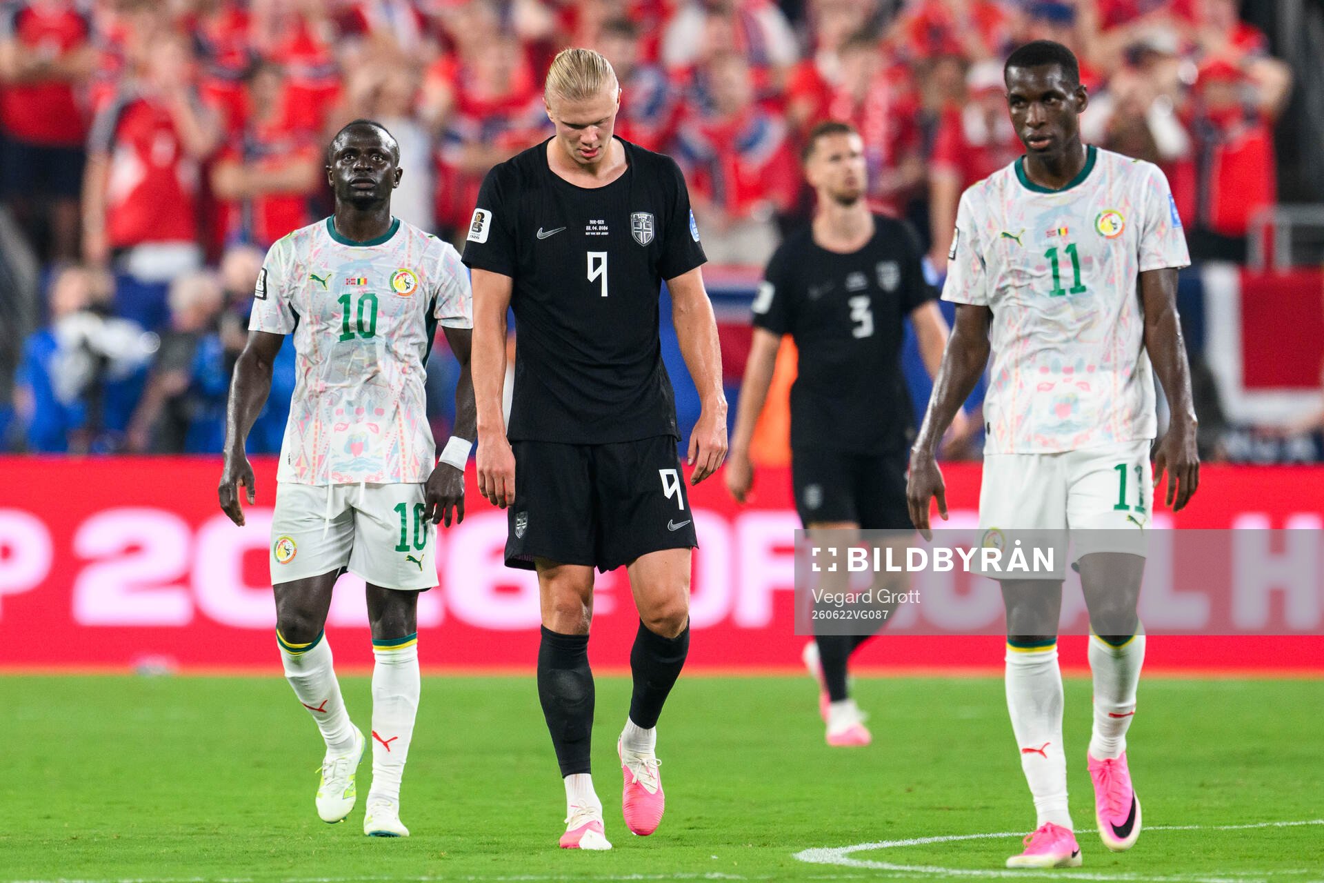 Erling Braut Haaland of Norway looks dejected