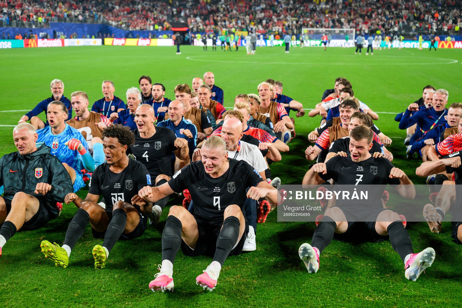 Erling Braut Haaland and Alexander Sørloth of Norway