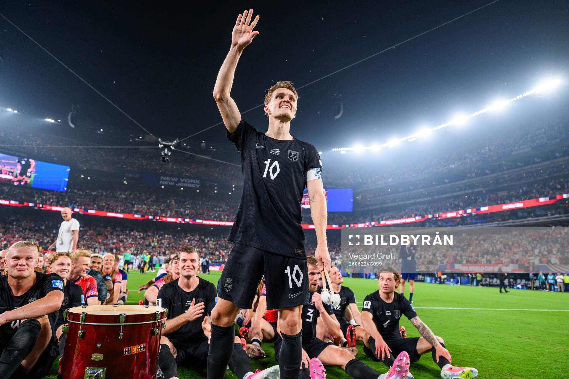 Martin Ødegaard of Norway celebrates