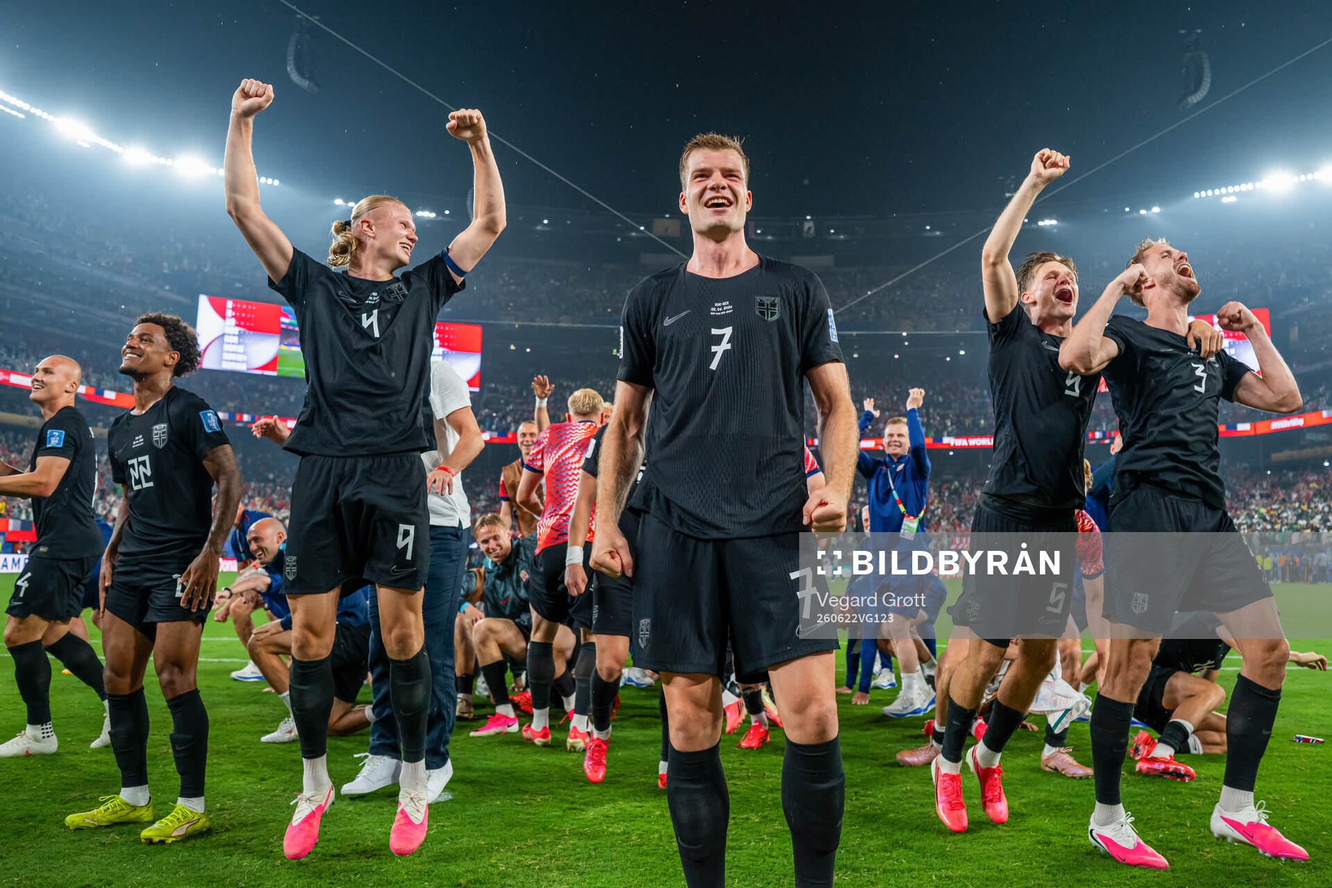 Oscar Bobb, Erling Braut Haaland, Alexander Sørloth, David