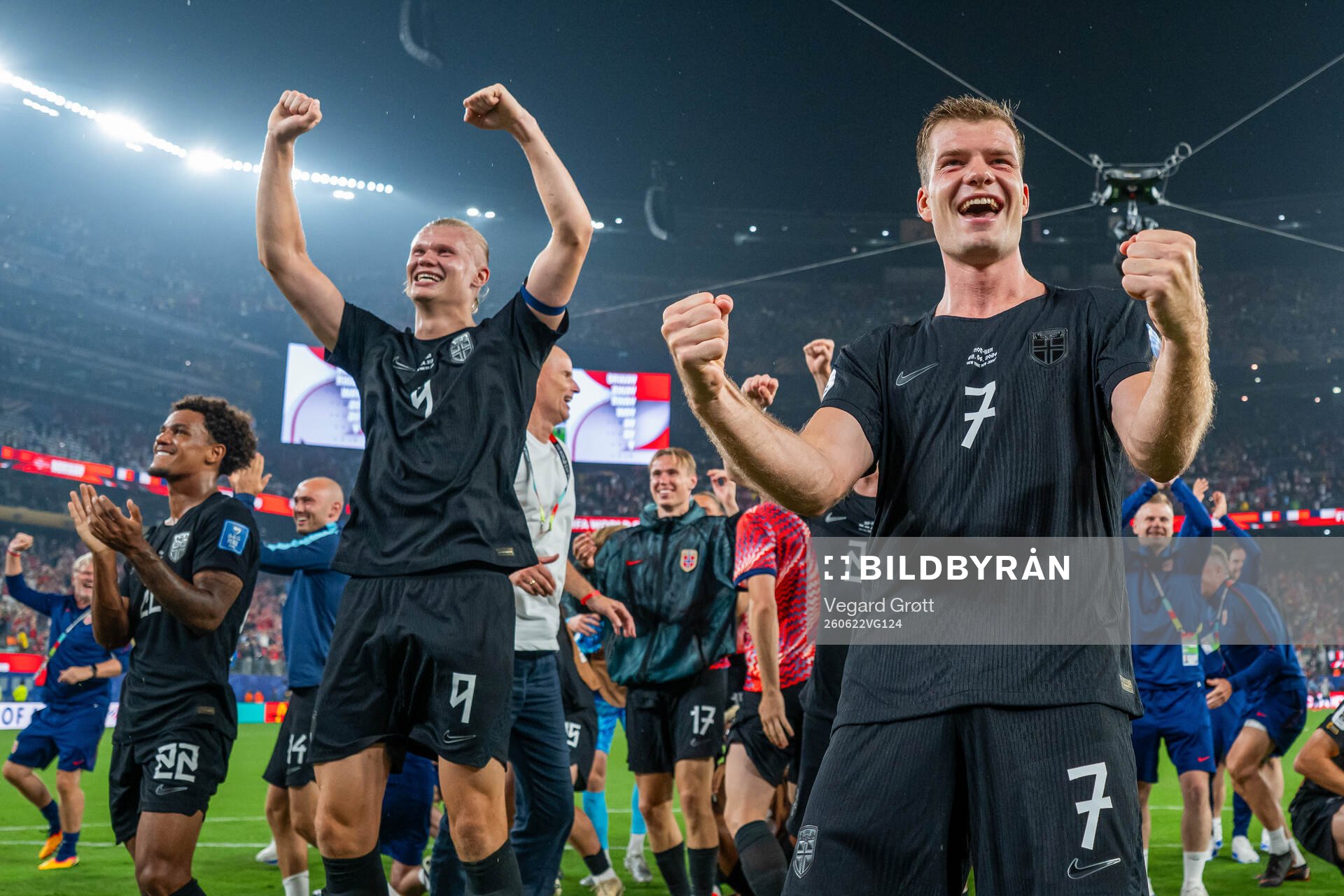 Erling Braut Haaland, Alexander Sørloth and players of
