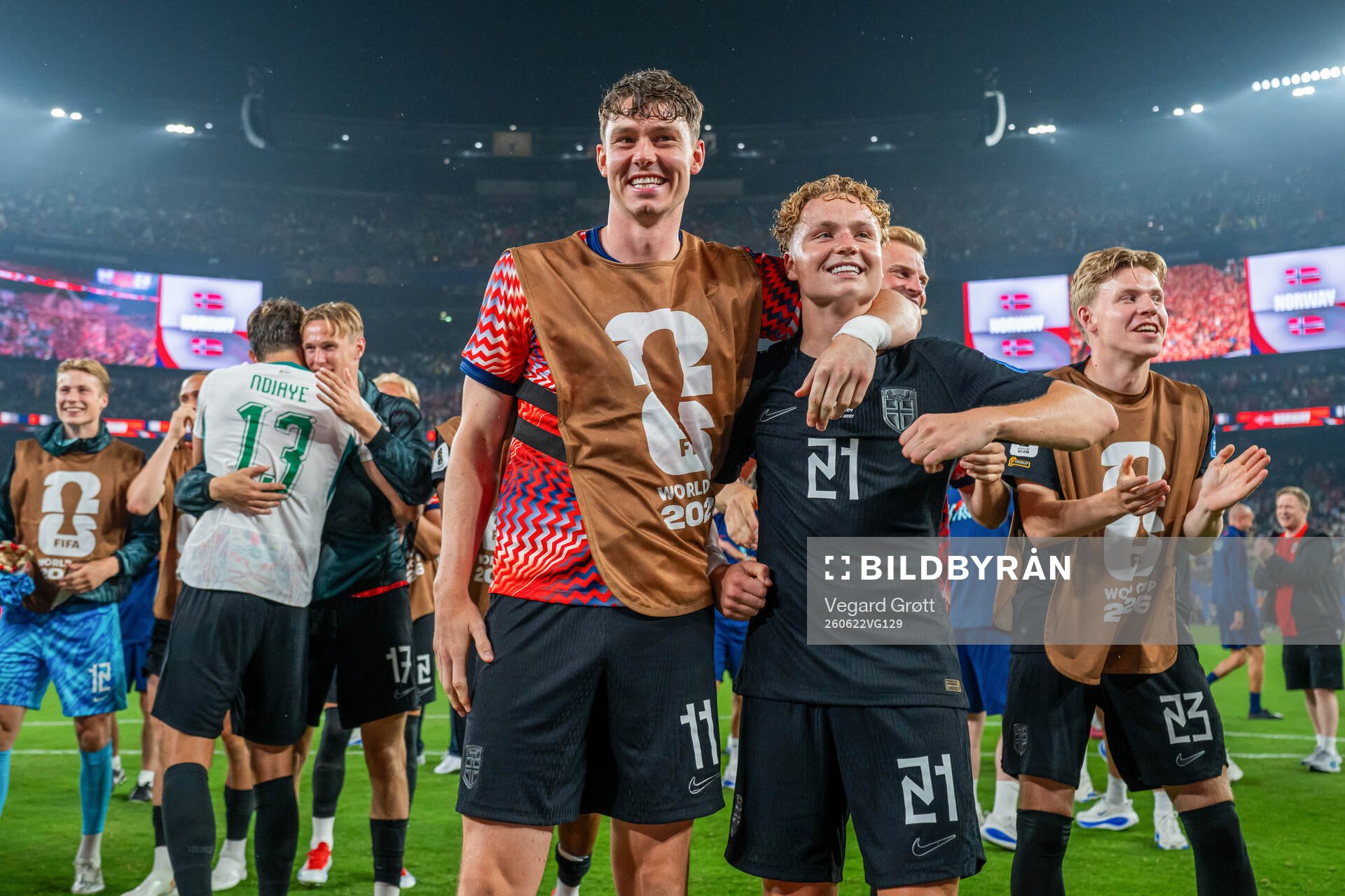 Jørgen Strand Larsen and Andreas Schjelderup of Norway
