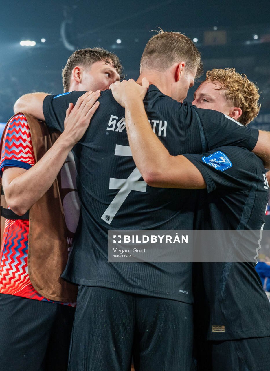 Jørgen Strand Larsen, Alexander Sørloth and Andreas