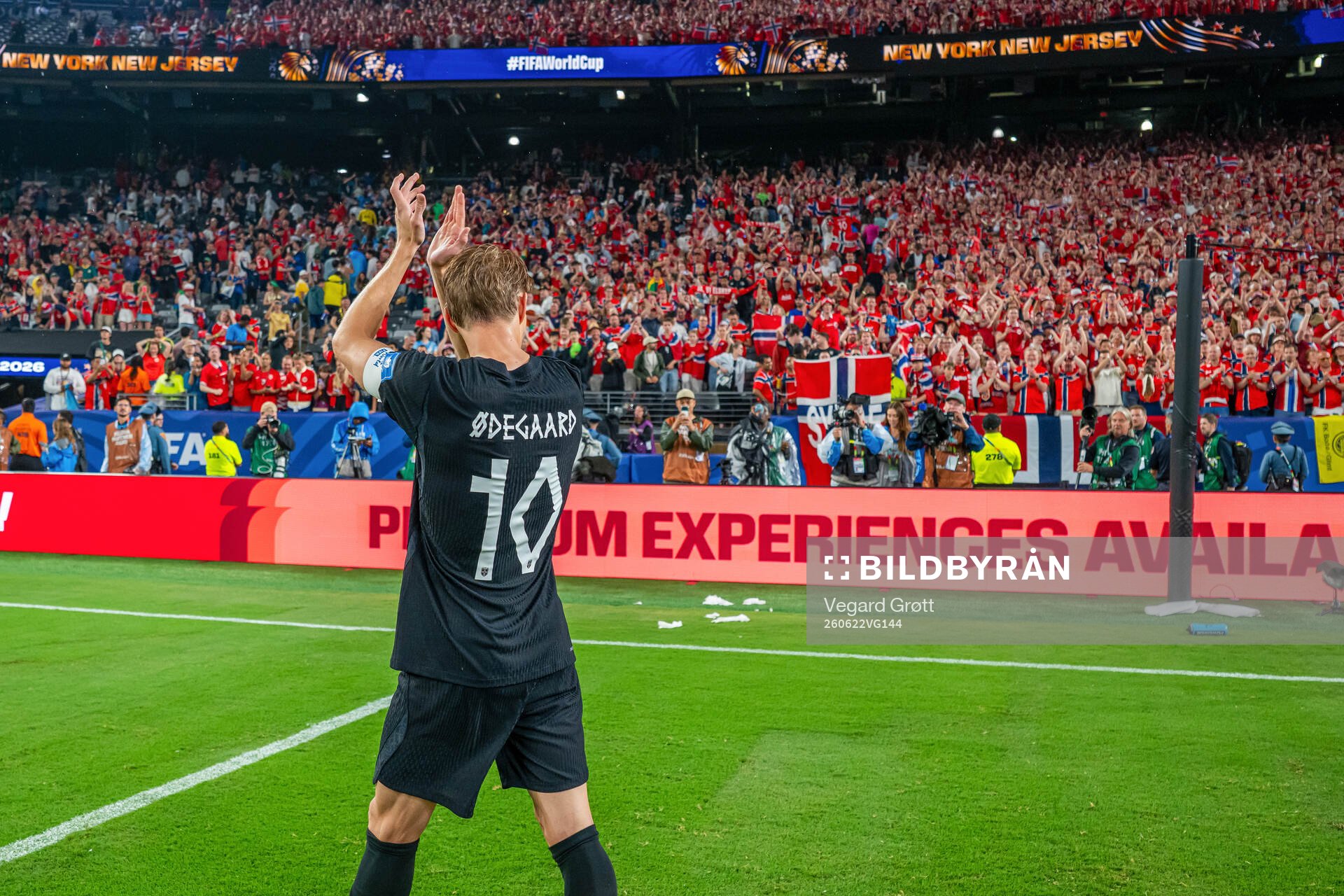 Martin Ødegaard of Norway celebrates
