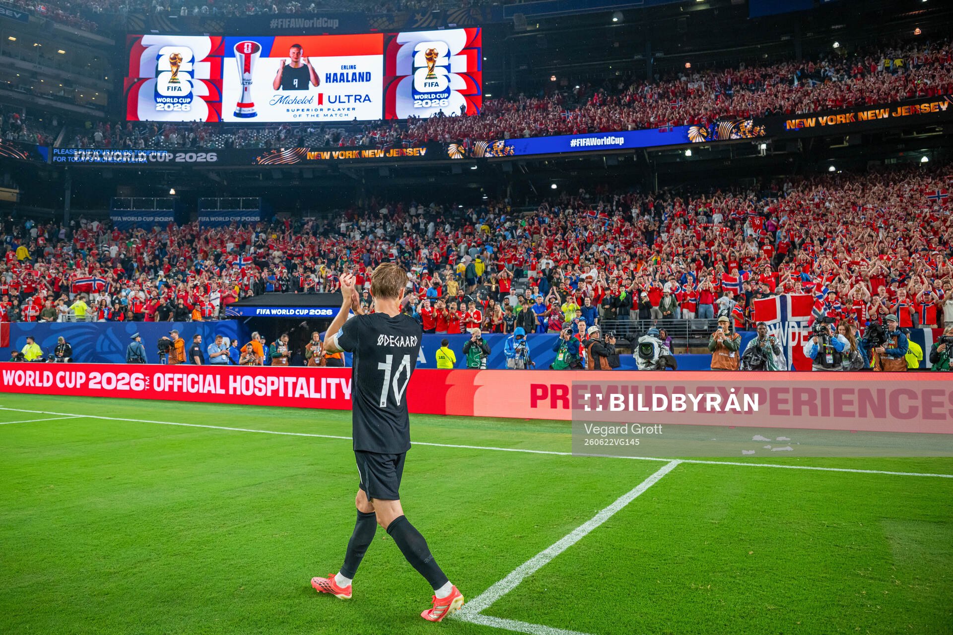 Martin Ødegaard of Norway celebrates