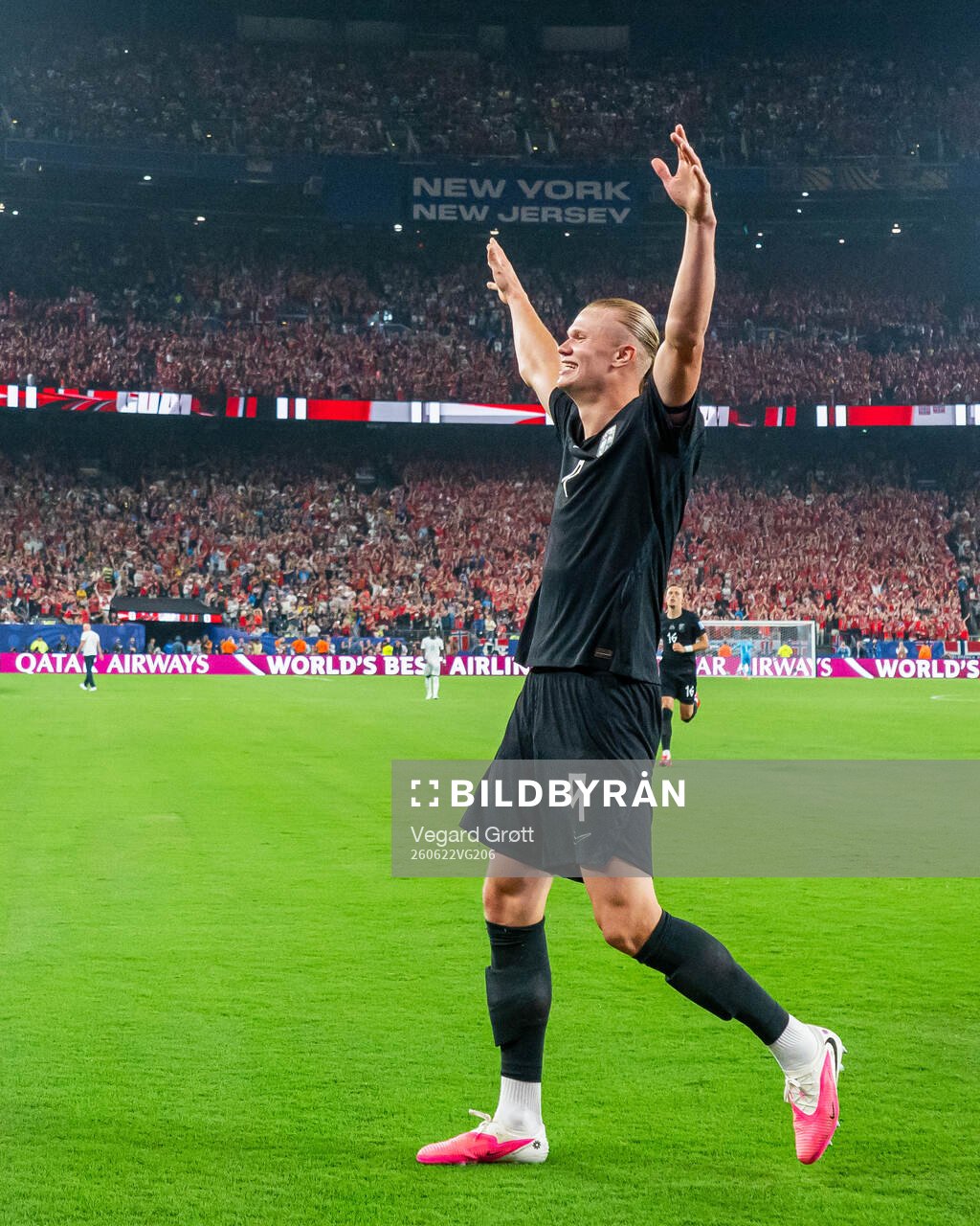 Erling Braut Haaland of Norway celebrates