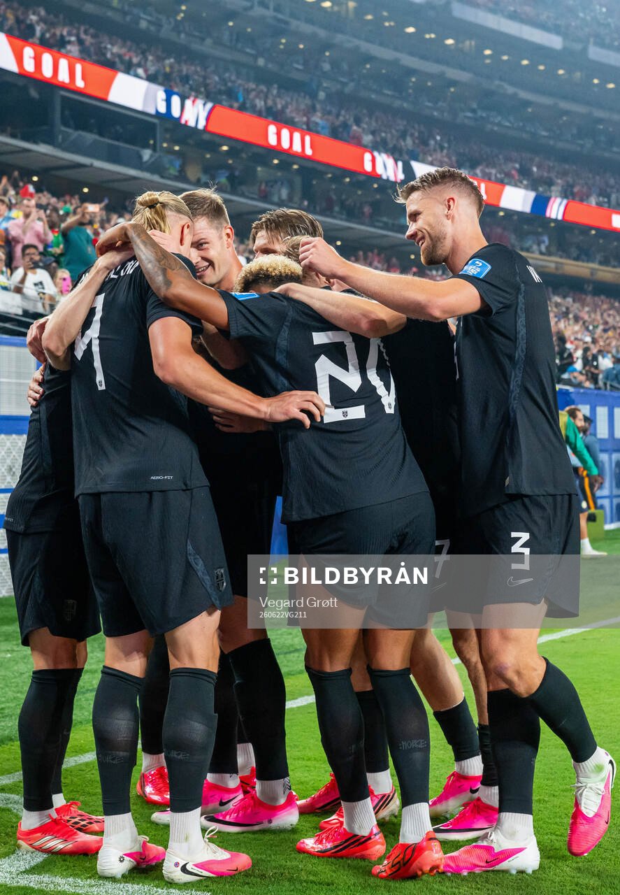 Erling Braut Haaland of Norway celebrates with Alexander