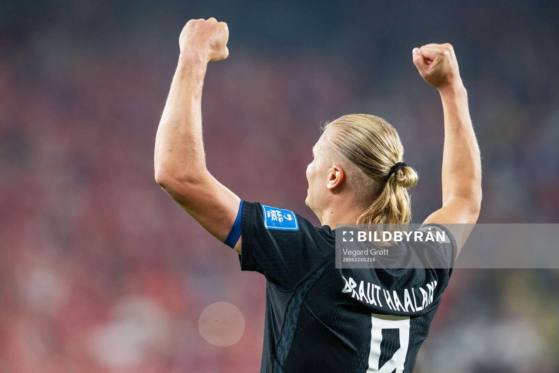 Erling Braut Haaland of Norway celebrates