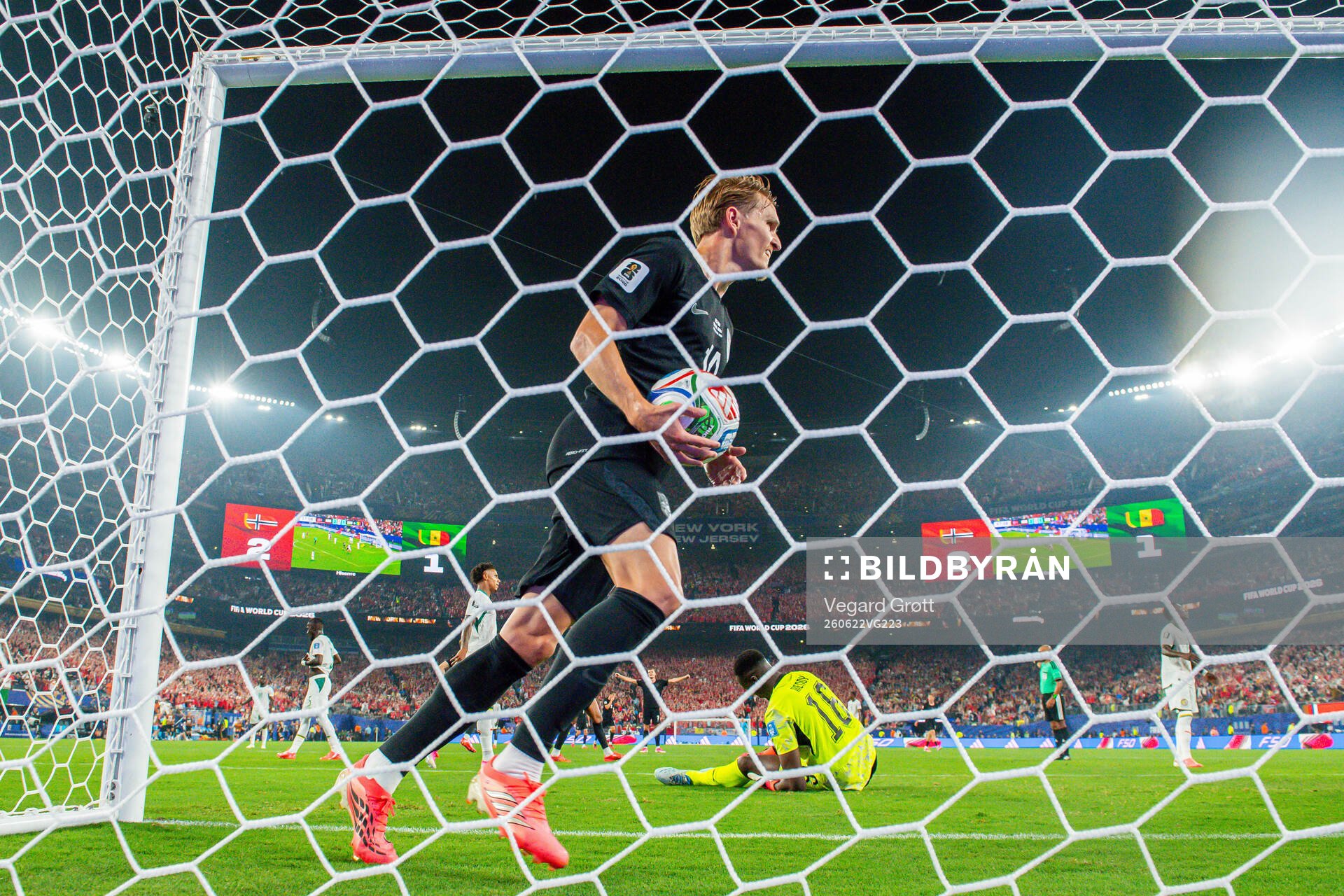 Martin Ødegaard of Norway celebrates