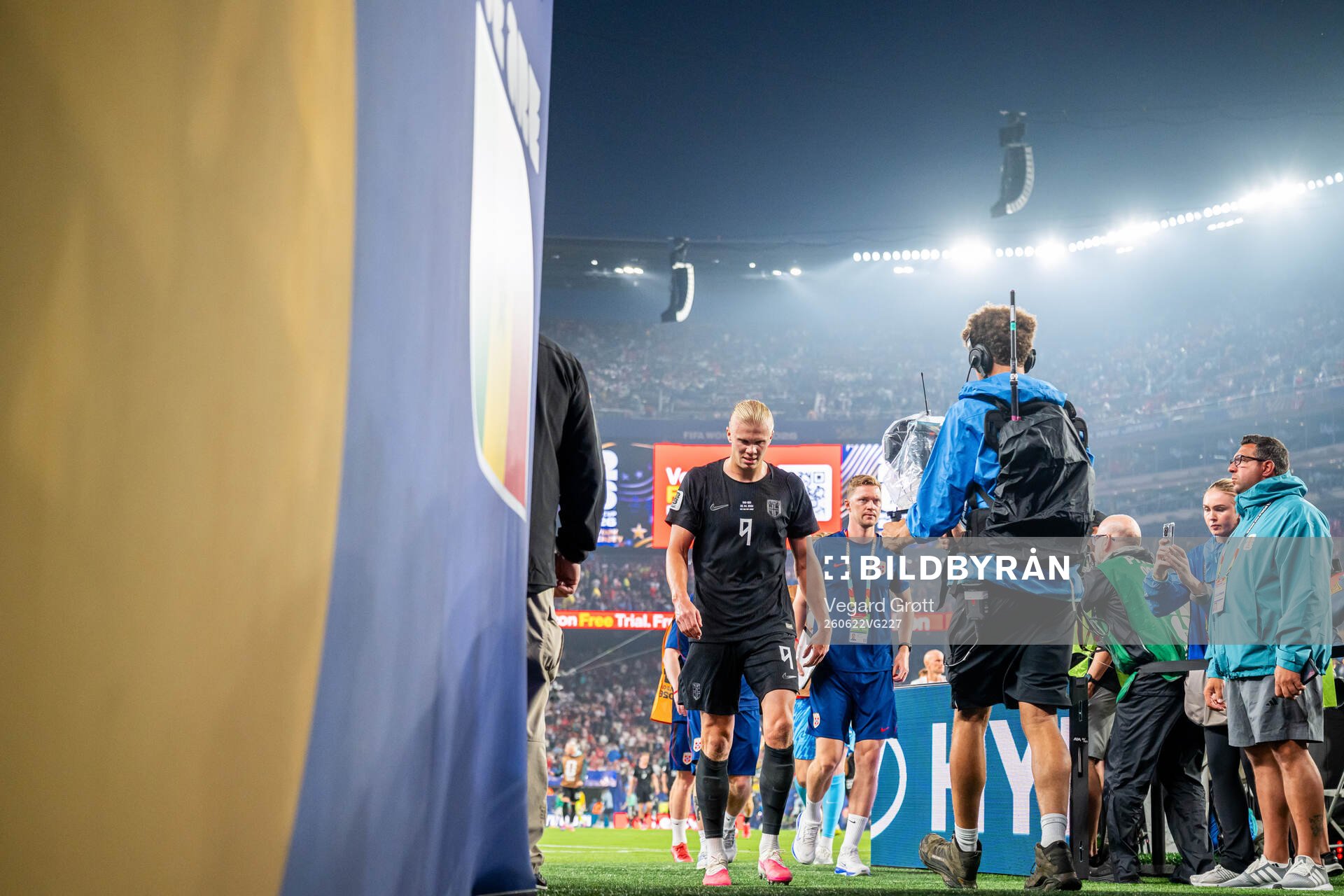 Erling Braut Haaland of Norway at half-time