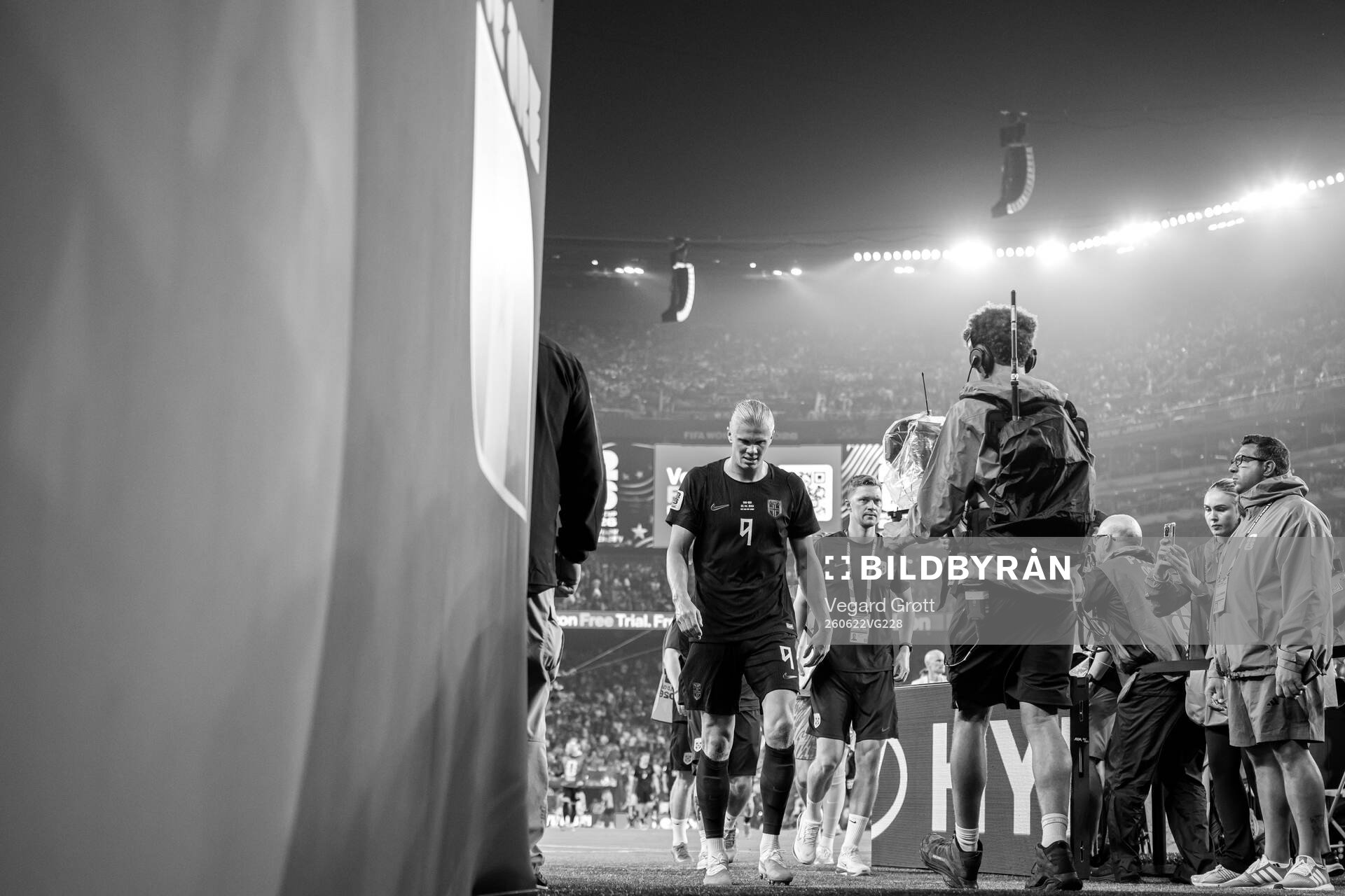 Erling Braut Haaland of Norway at half-time