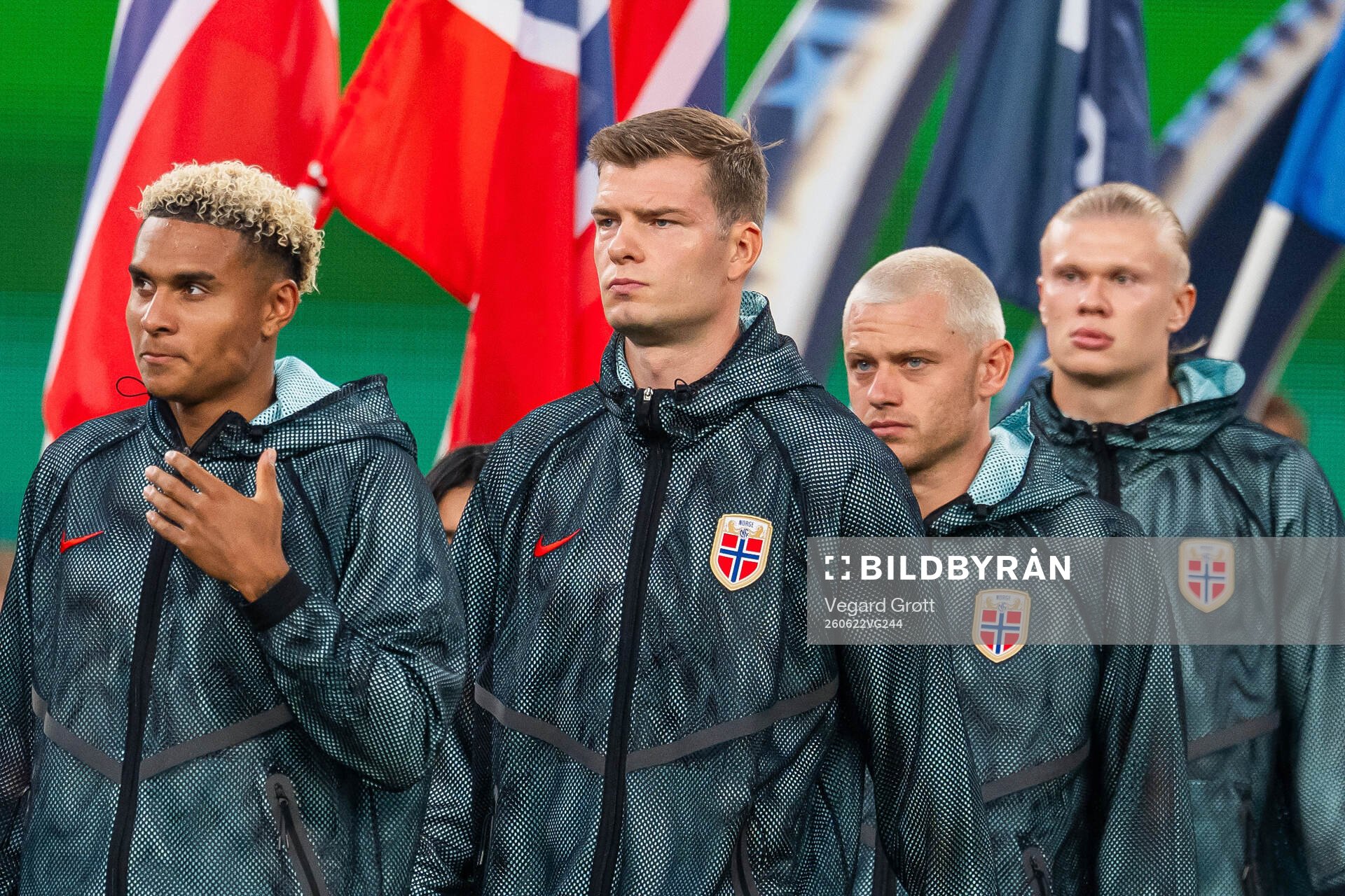 Antonio Nusa, Alexander Sørloth, Julian Ryerson and Erling