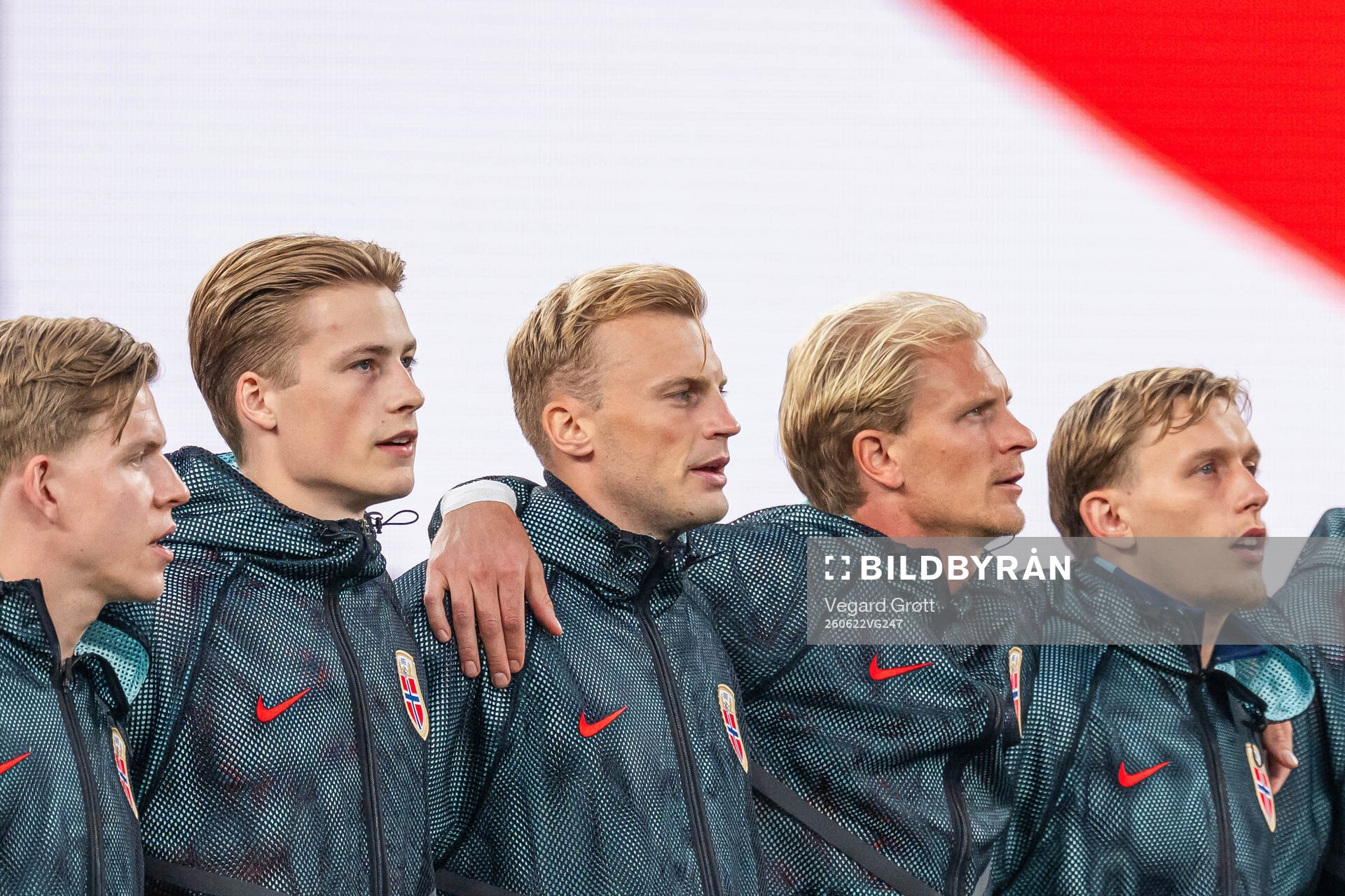 Jens Petter Hauge, goalkeeper Sander Tangvik, Sondre