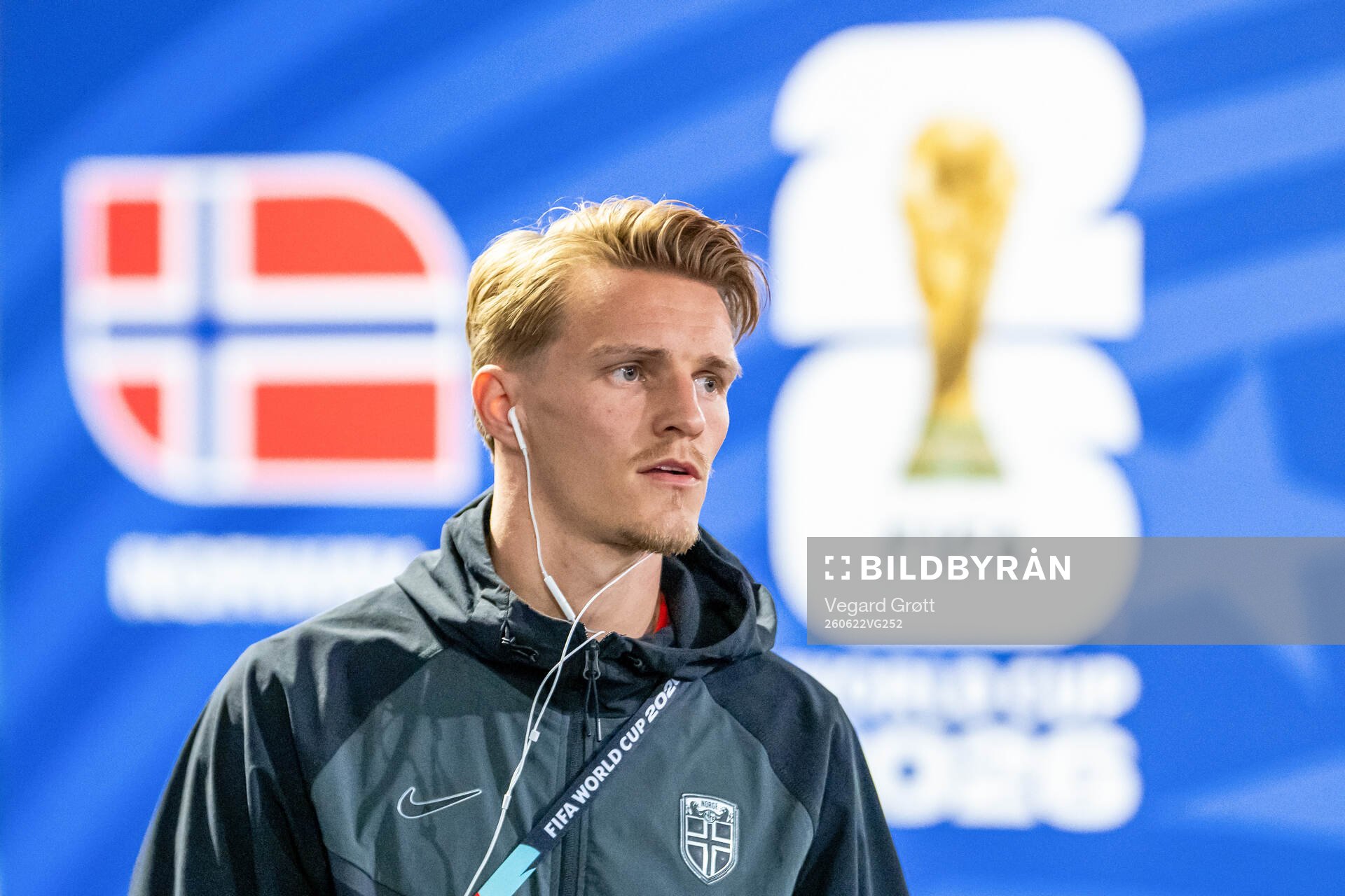 Martin Ødegaard of Norway arrives