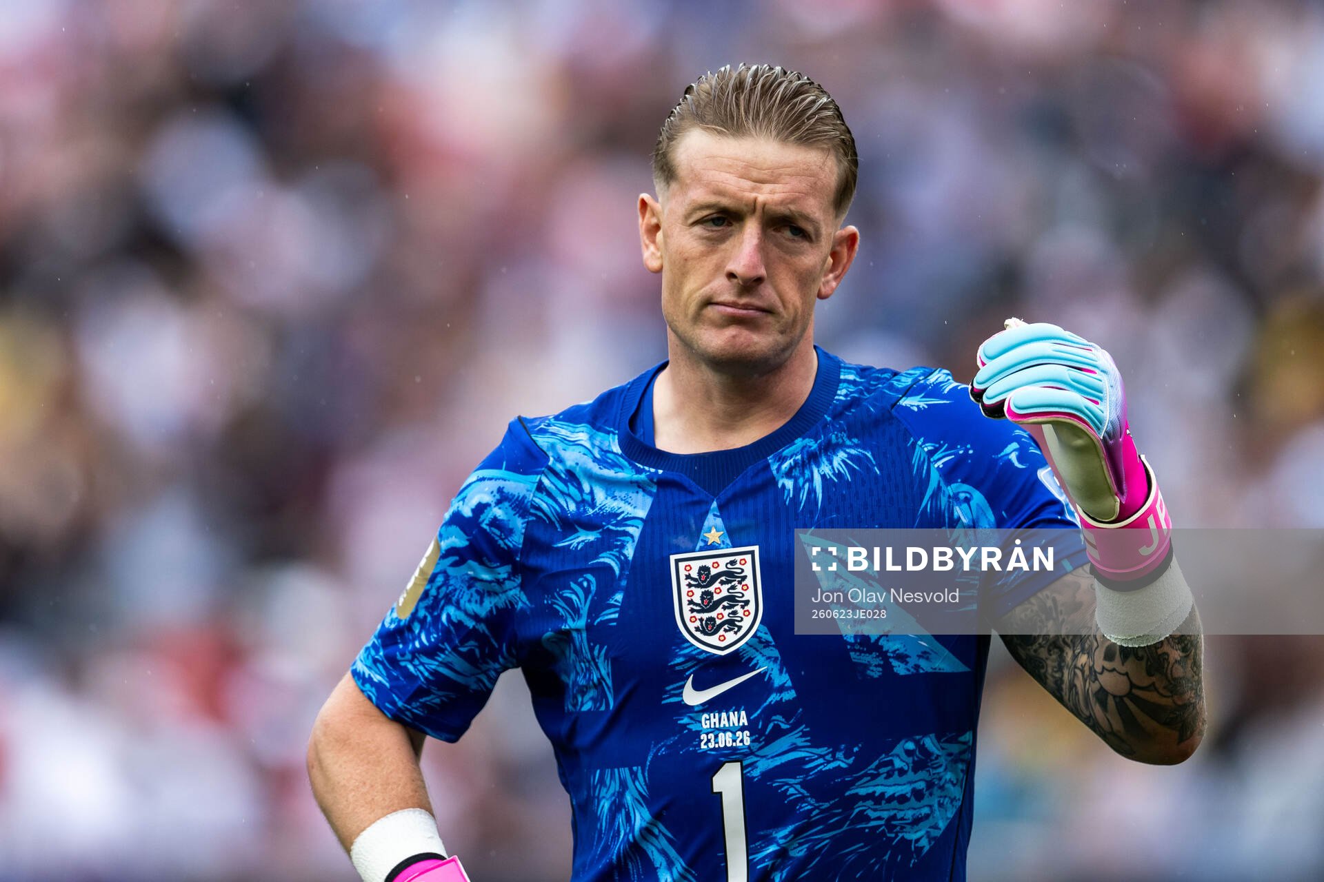 Goalkeeper Jordan Pickford of England