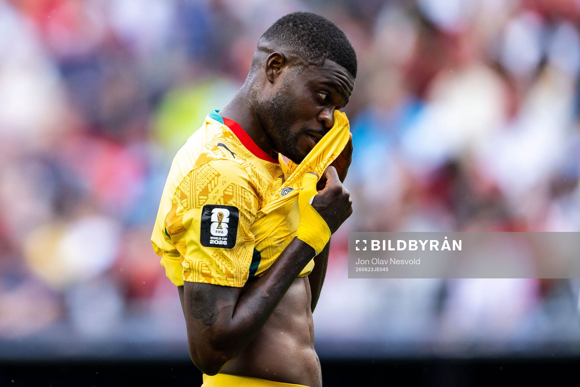 Thomas Partey of Ghana looks dejected