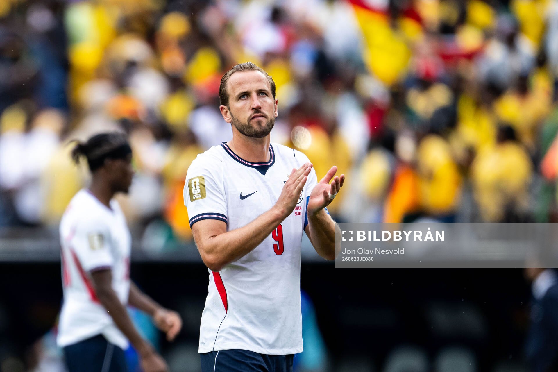 Harry Kane of England looks dejected