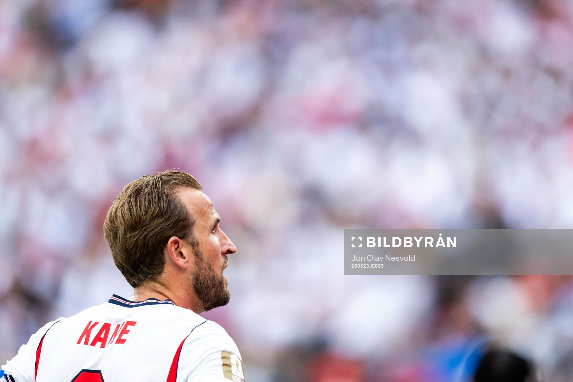 Harry Kane of England looks dejected