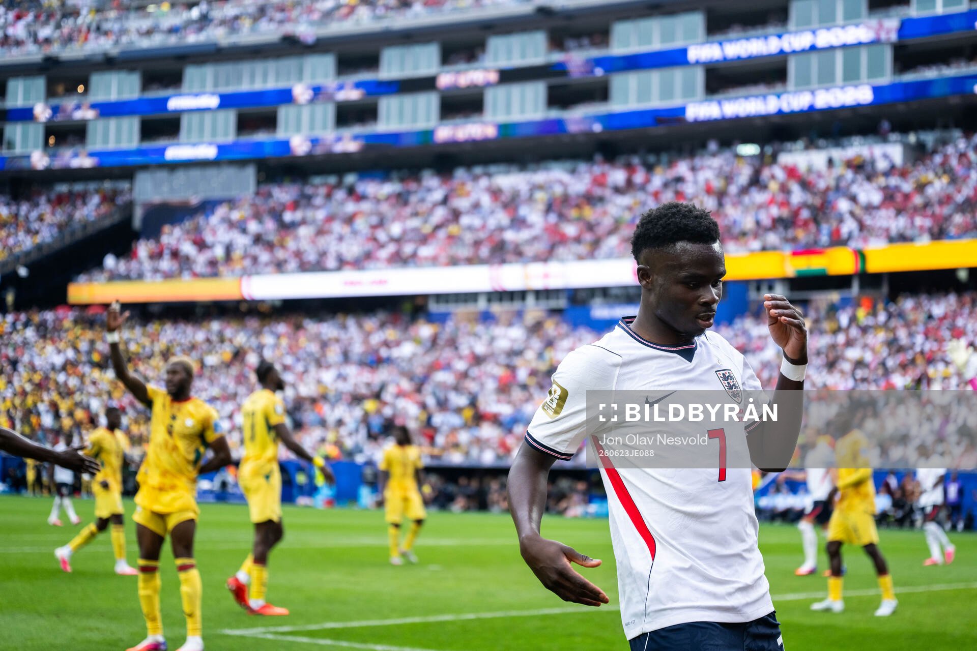 Bukayo Saka of England