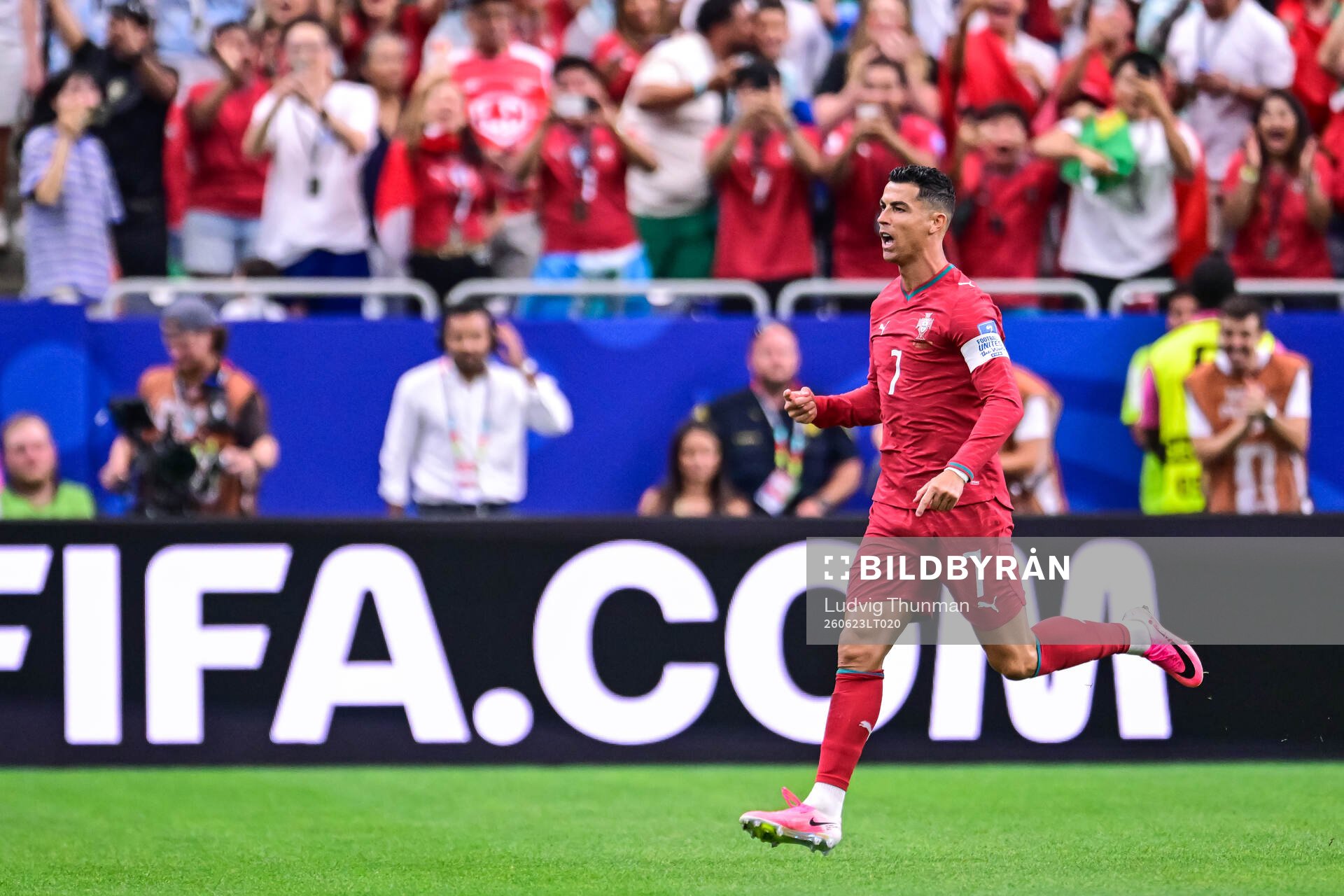 Cristiano Ronaldo of Portugal celebrates