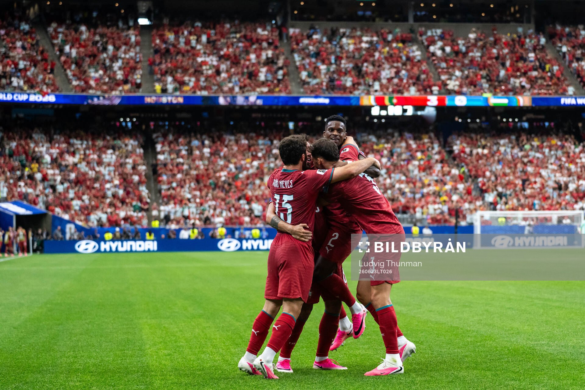Bruno Fernandes, Nelson Semedo, Joao Cancelo and Joao Neves