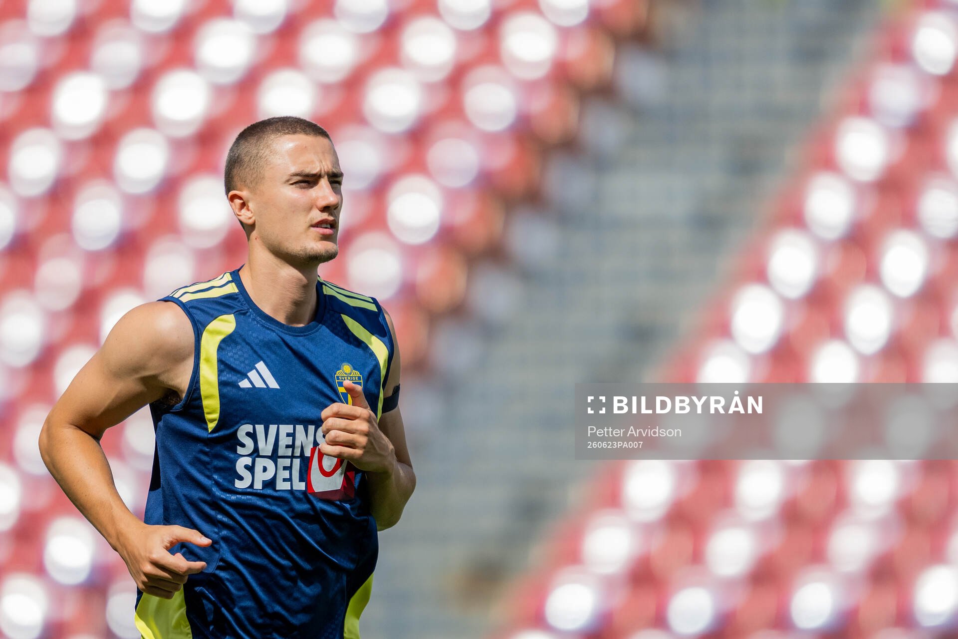 Gustaf Lagerbielke of the Swedish national football team at