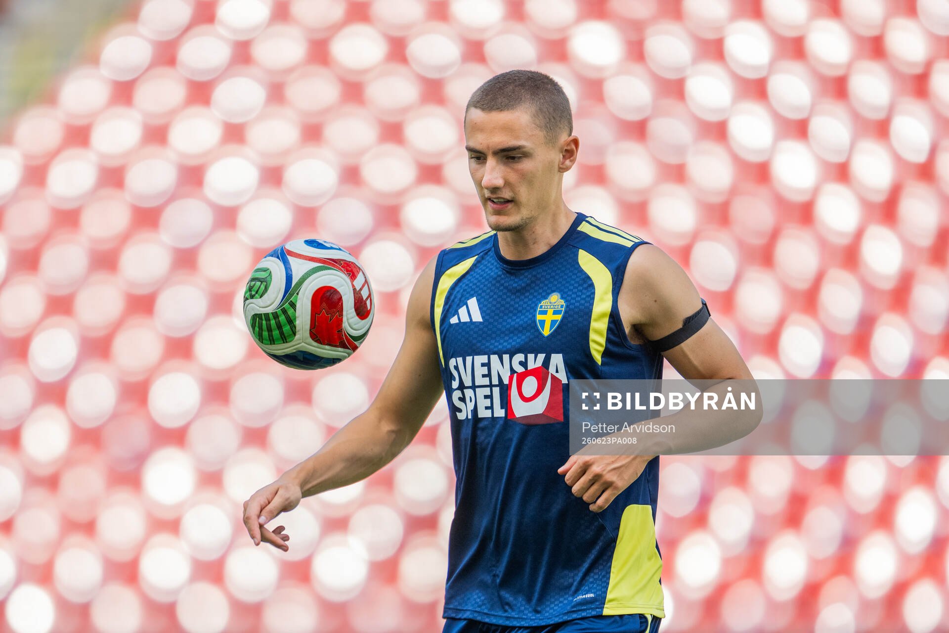 Gustaf Lagerbielke of the Swedish national football team at