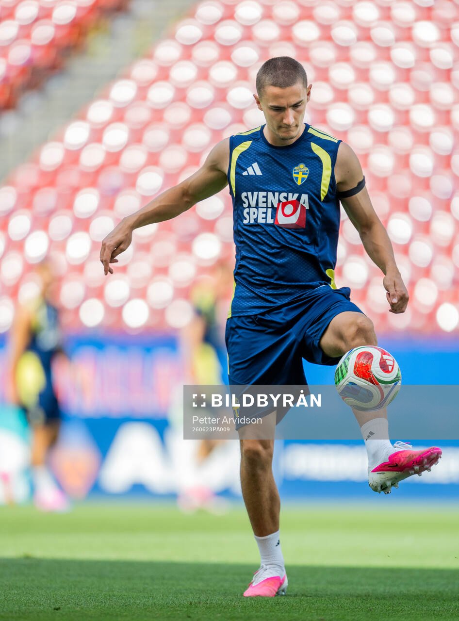 Gustaf Lagerbielke of the Swedish national football team at