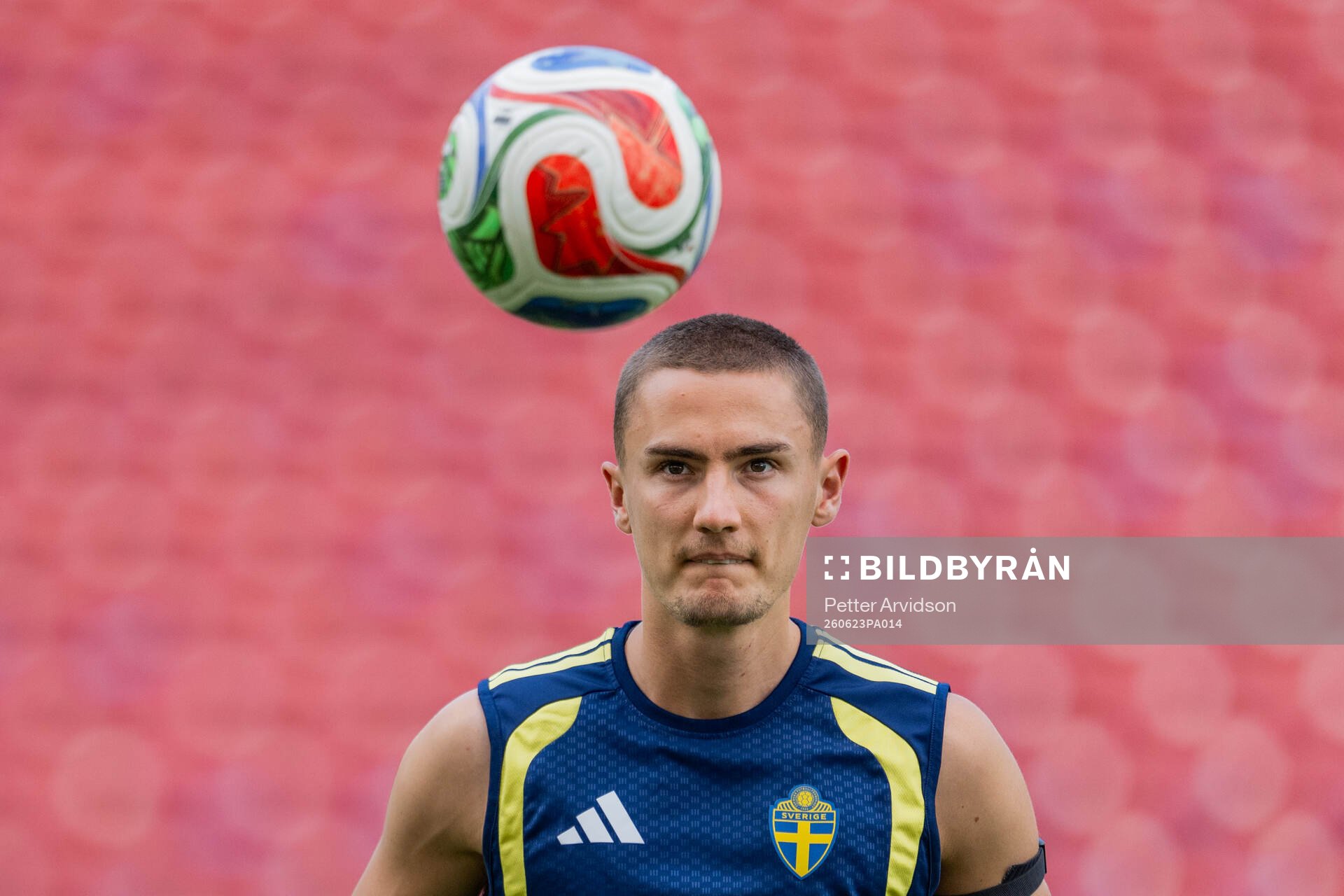 Gustaf Lagerbielke of the Swedish national football team at