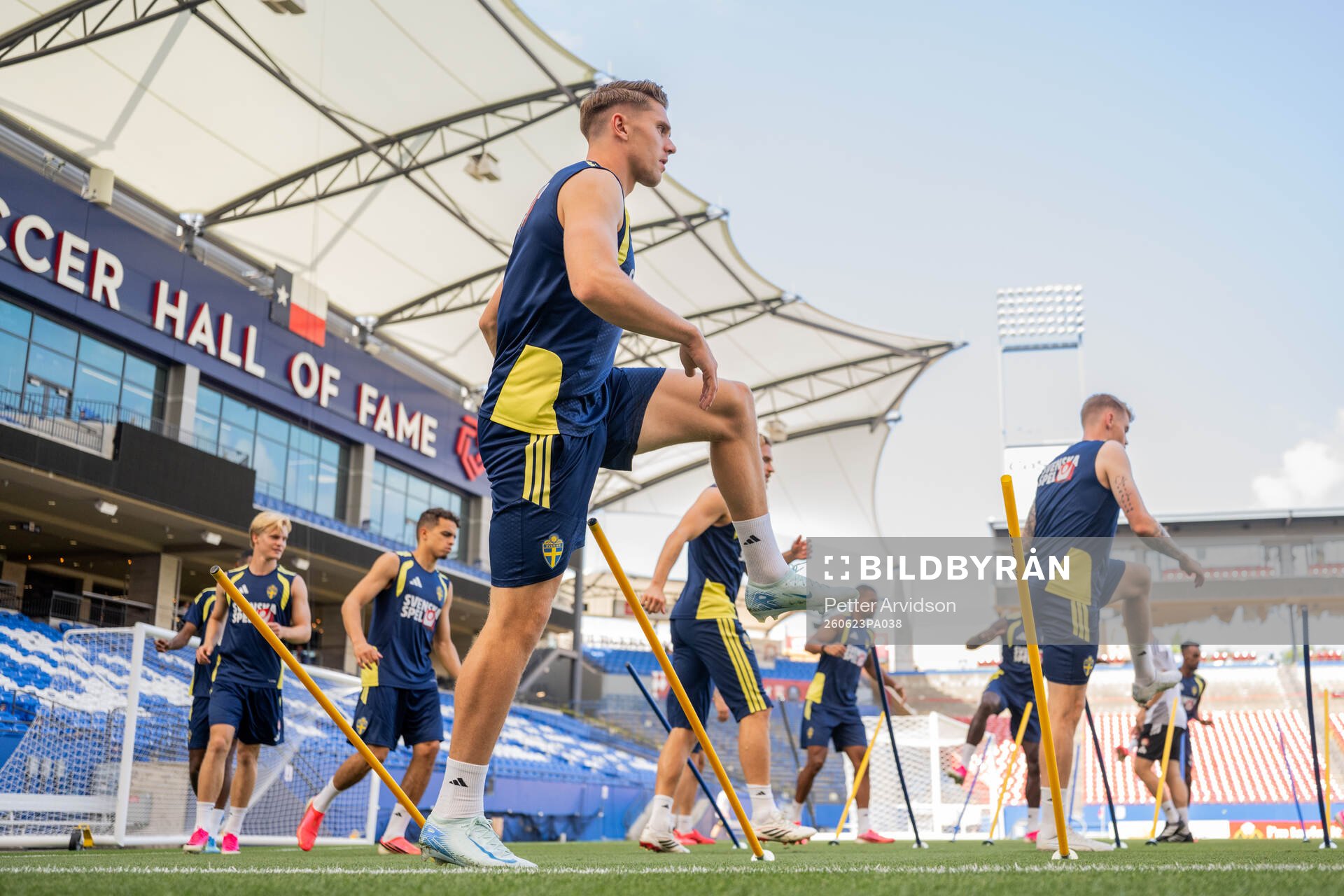 Viktor Gyökeres of the Swedish national football team at a