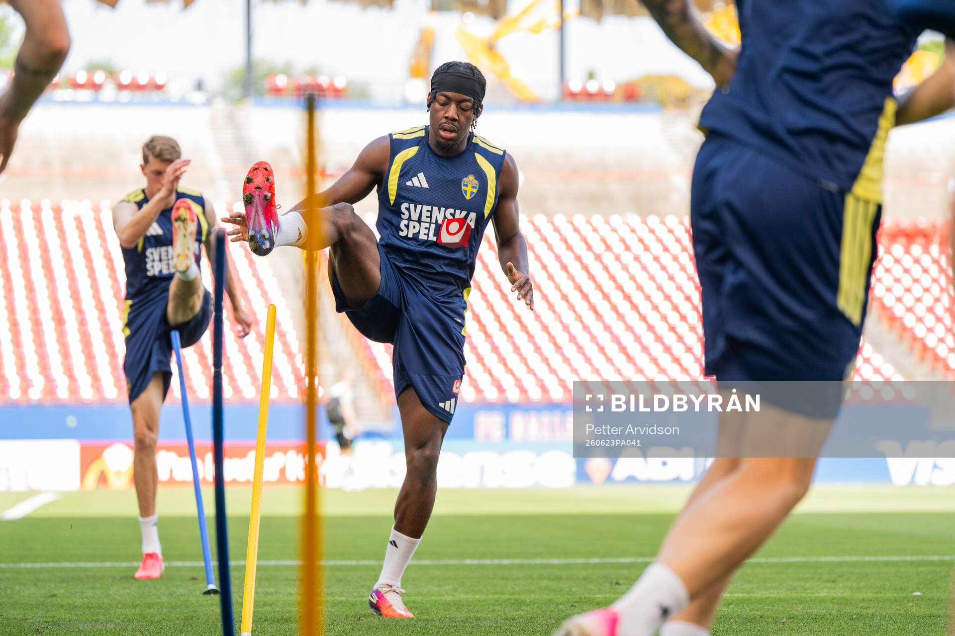 Anthony Elanga of the Swedish national football team at a