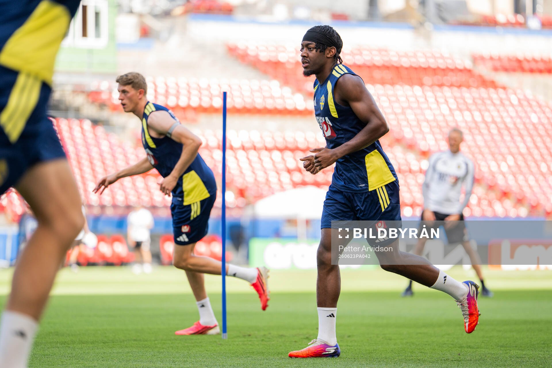 Anthony Elanga of the Swedish national football team at a