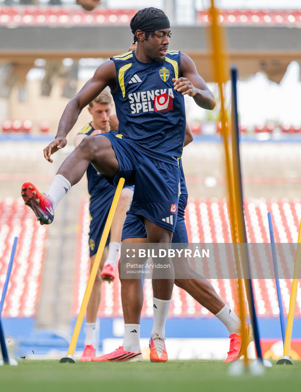 Anthony Elanga of the Swedish national football team at a