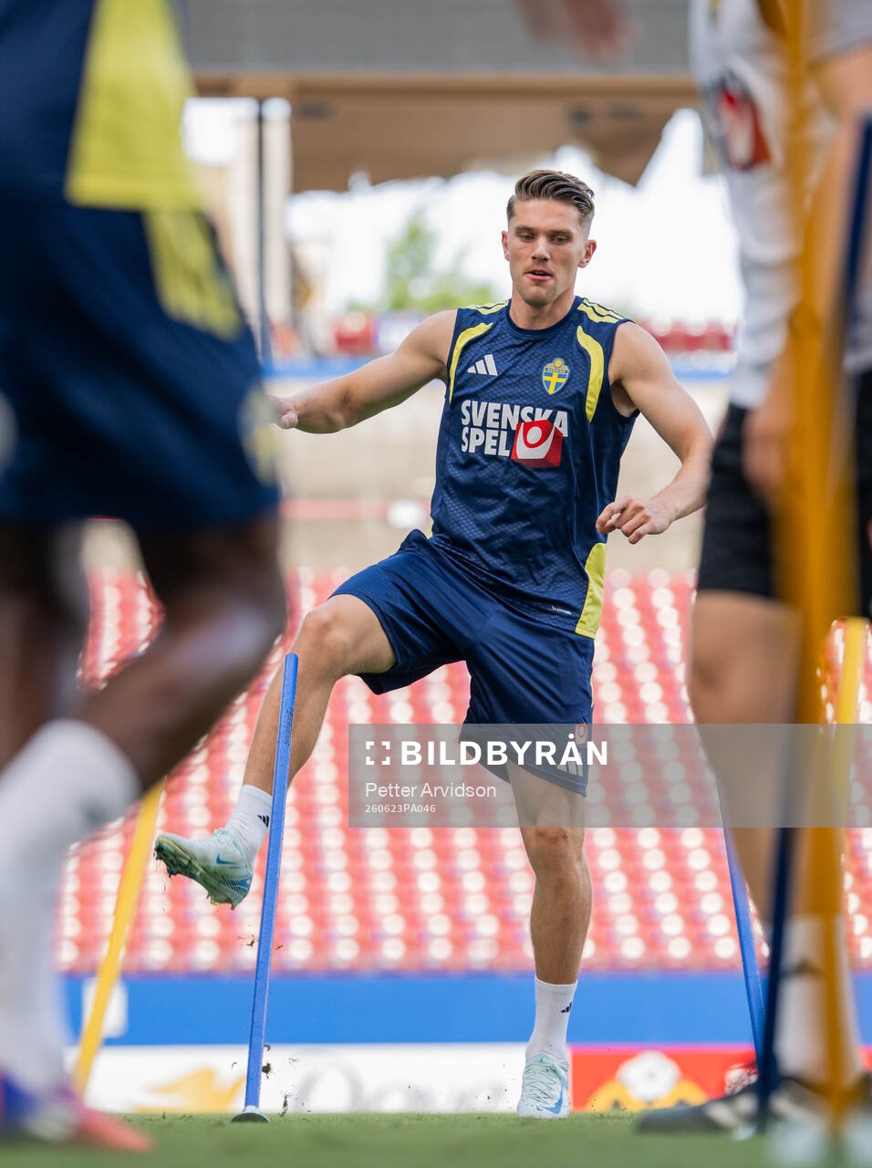 Viktor Gyökeres of the Swedish national football team at a
