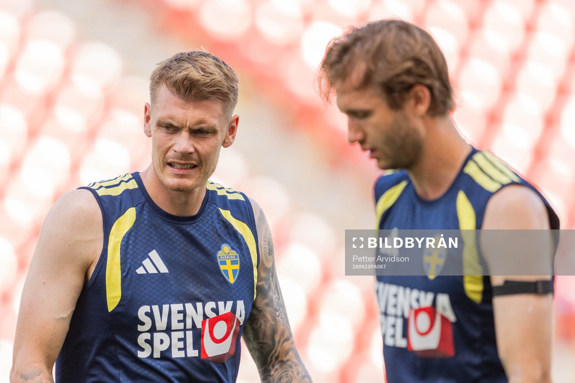 Eric Smith and Benjamin Nygren of the Swedish national