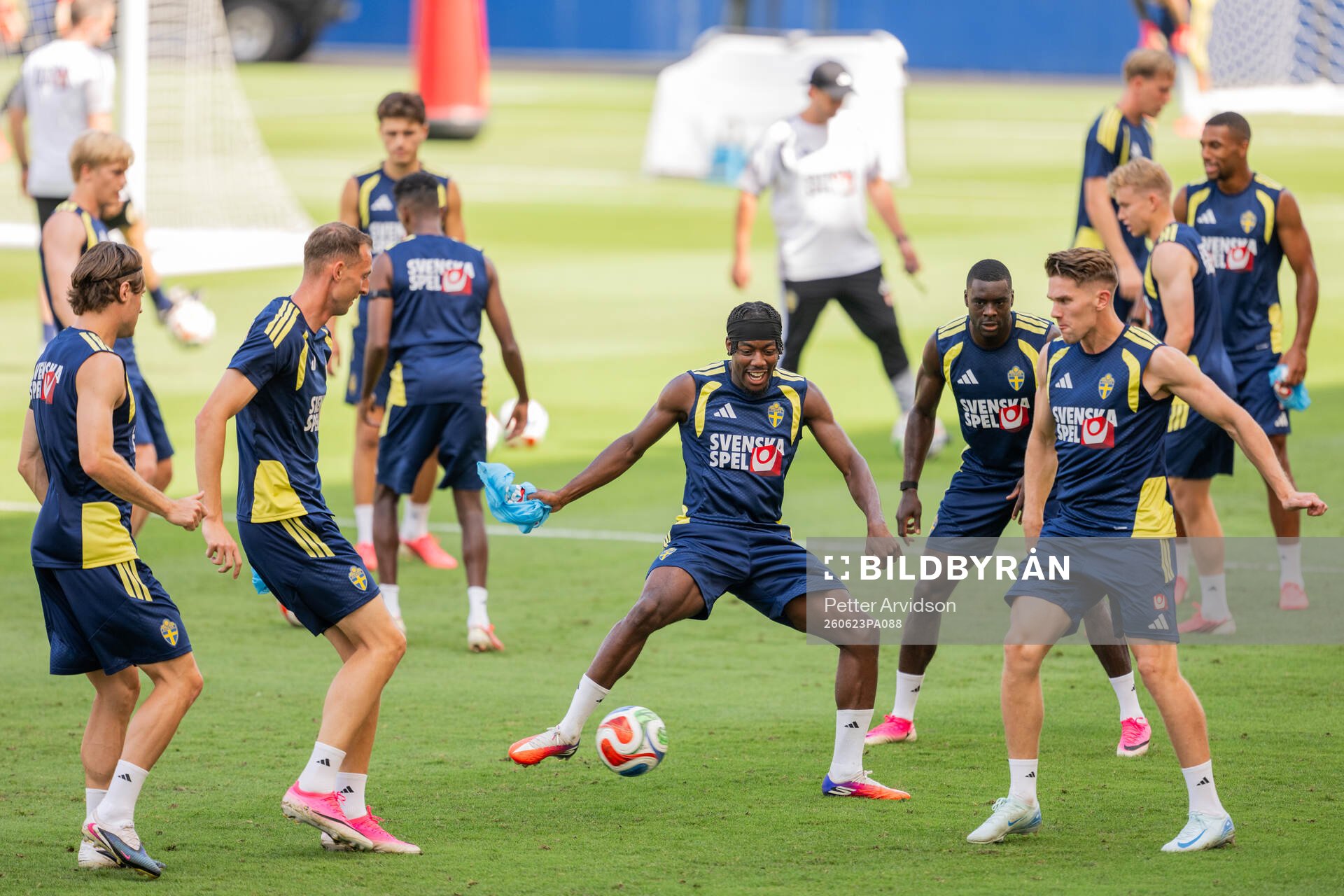 Gustaf Nilsson, Anthony Elanga, Ken Sema and Viktor