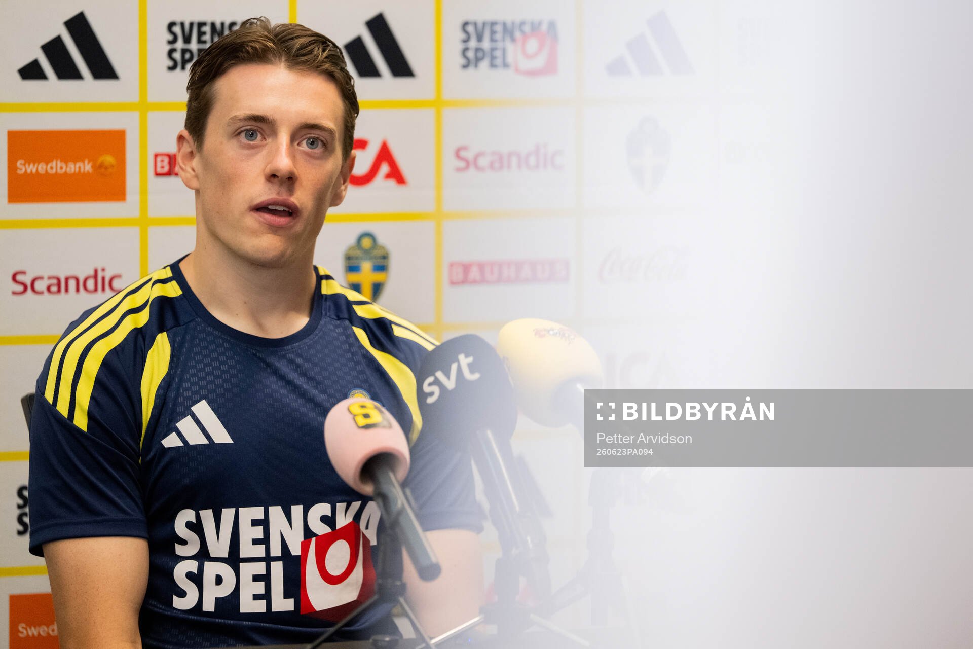 Elliot Stroud of the Swedish men's national football team