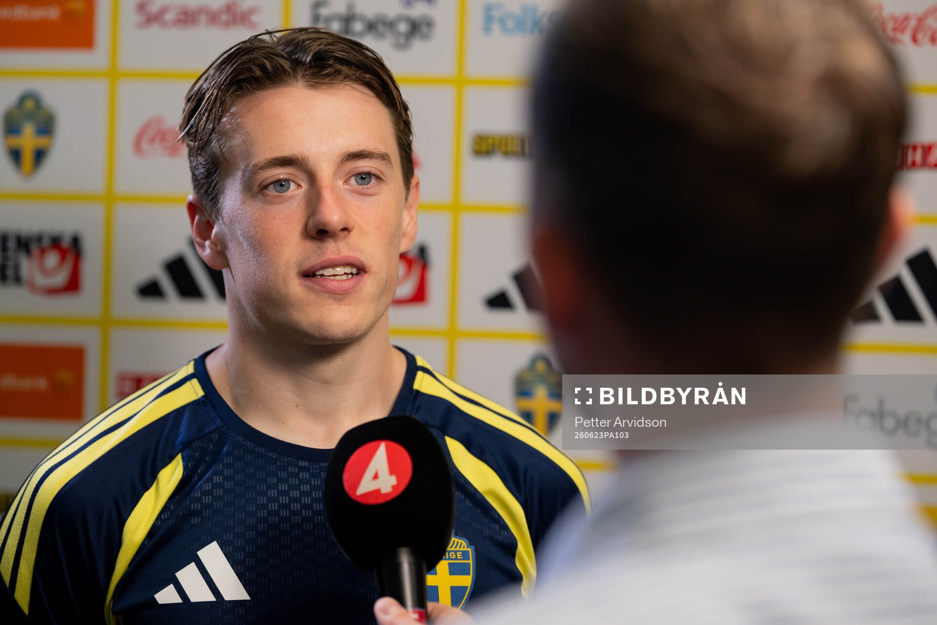 Elliot Stroud of the Swedish men's national football team