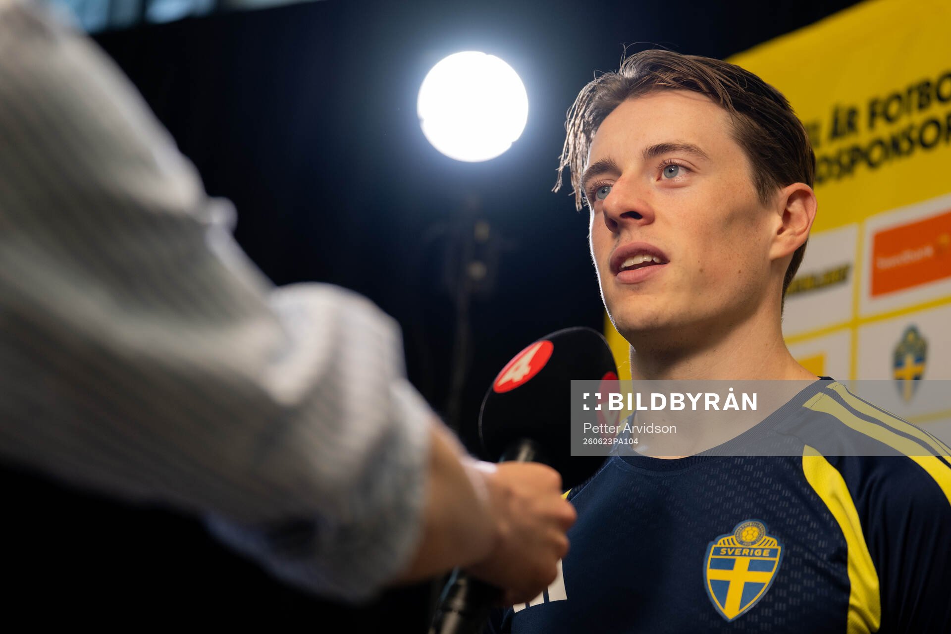 Elliot Stroud of the Swedish men's national football team