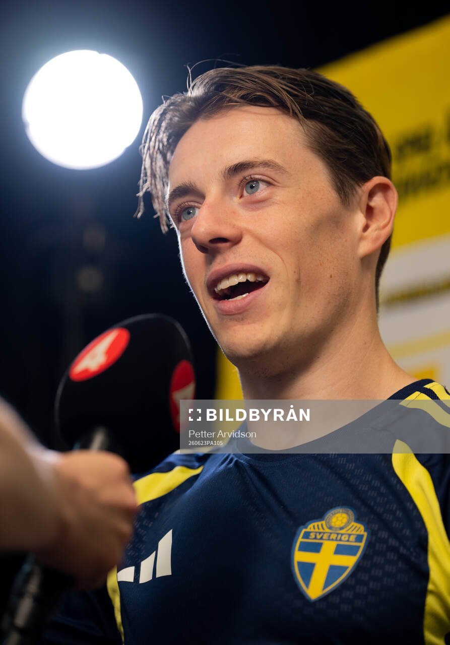 Elliot Stroud of the Swedish men's national football team