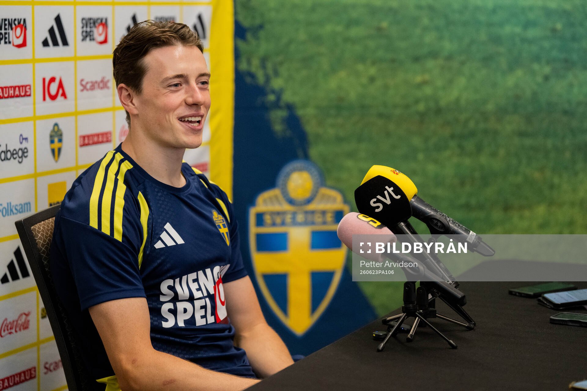 Elliot Stroud of the Swedish men's national football team