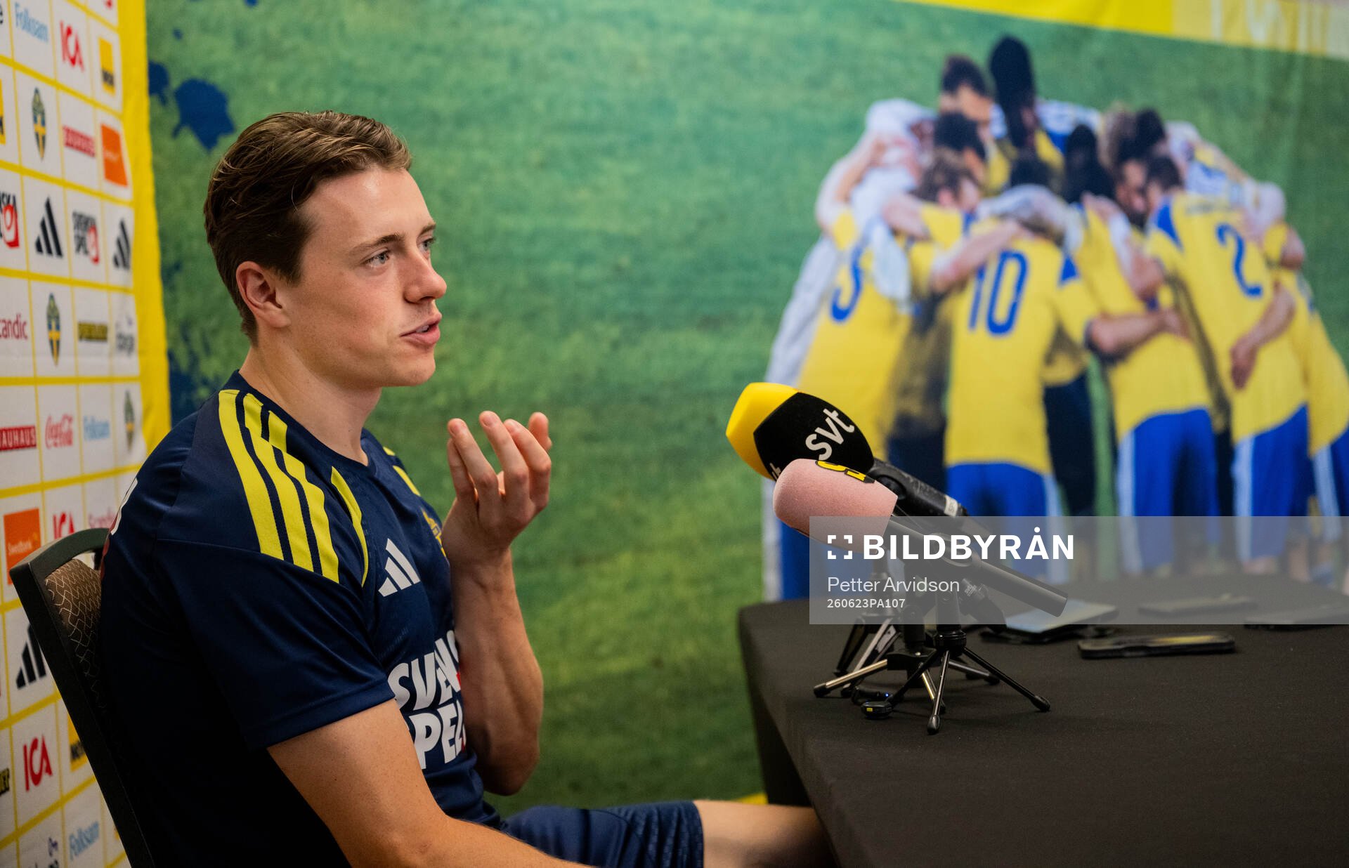 Elliot Stroud of the Swedish men's national football team