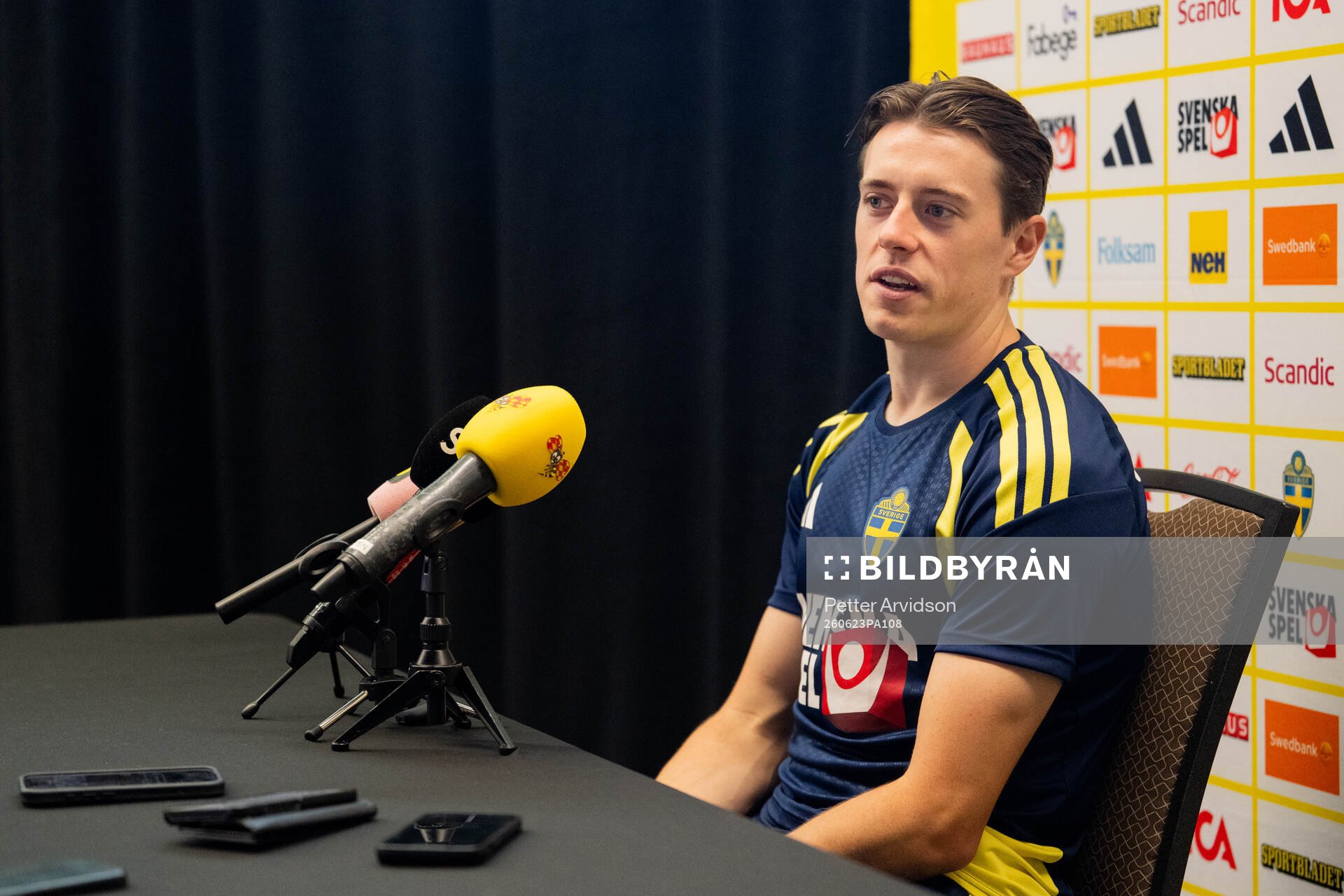 Elliot Stroud of the Swedish men's national football team