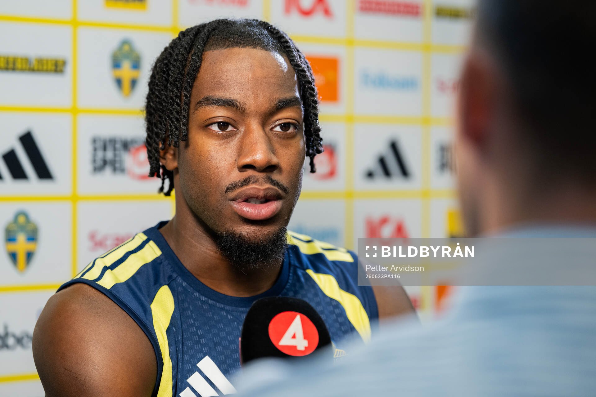 Anthony Elanga of the Swedish men's national football team