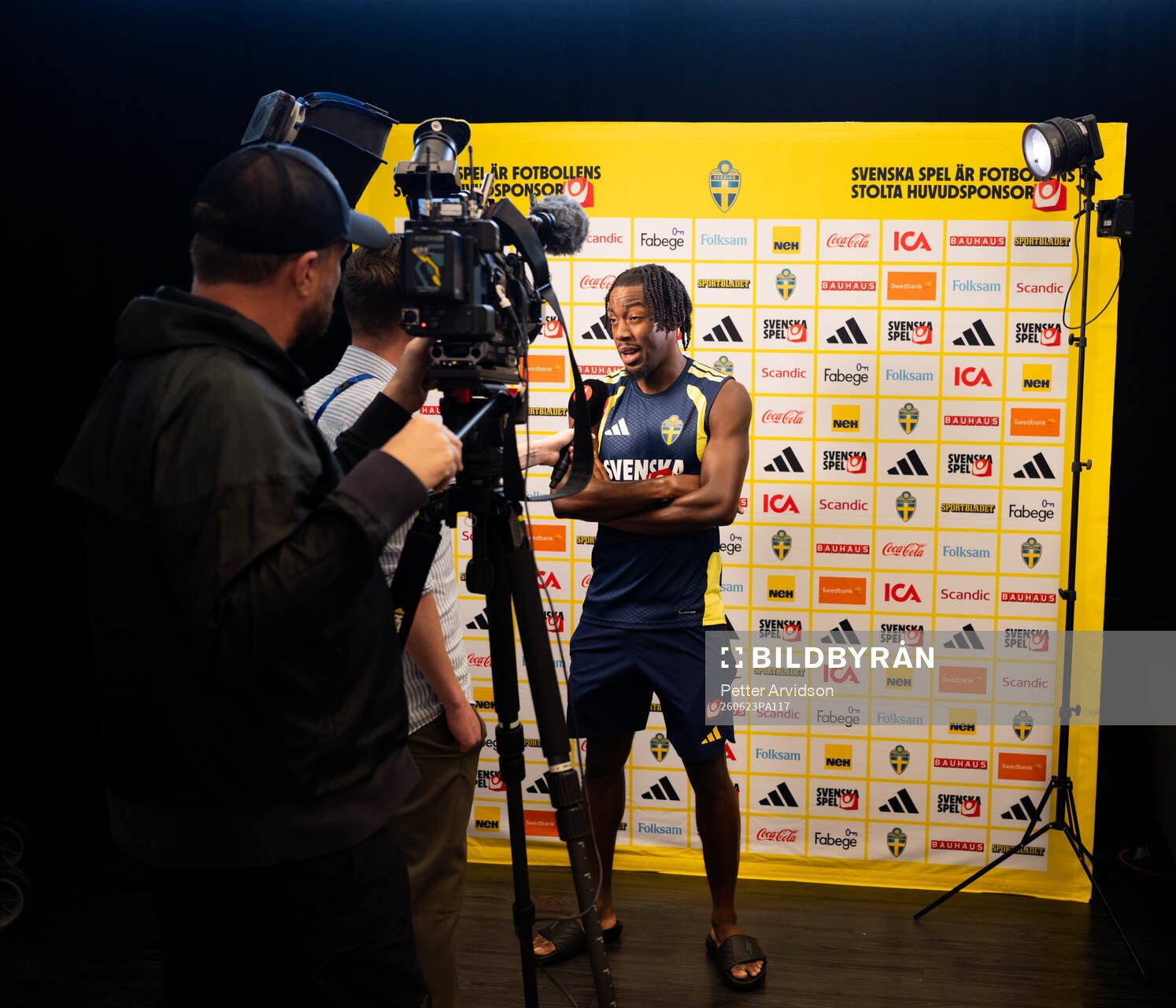 Anthony Elanga of the Swedish men's national football team