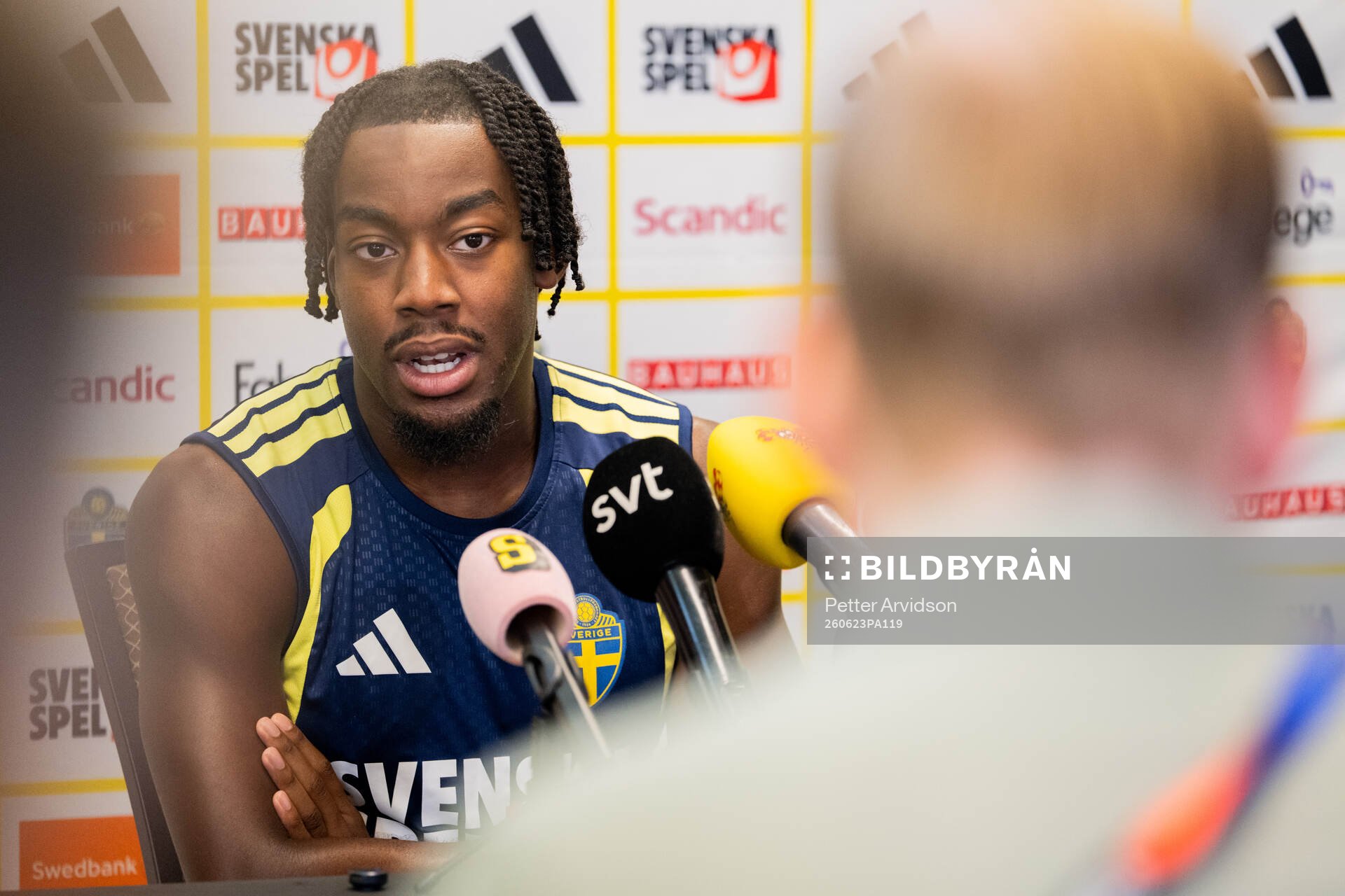 Anthony Elanga of the Swedish men's national football team