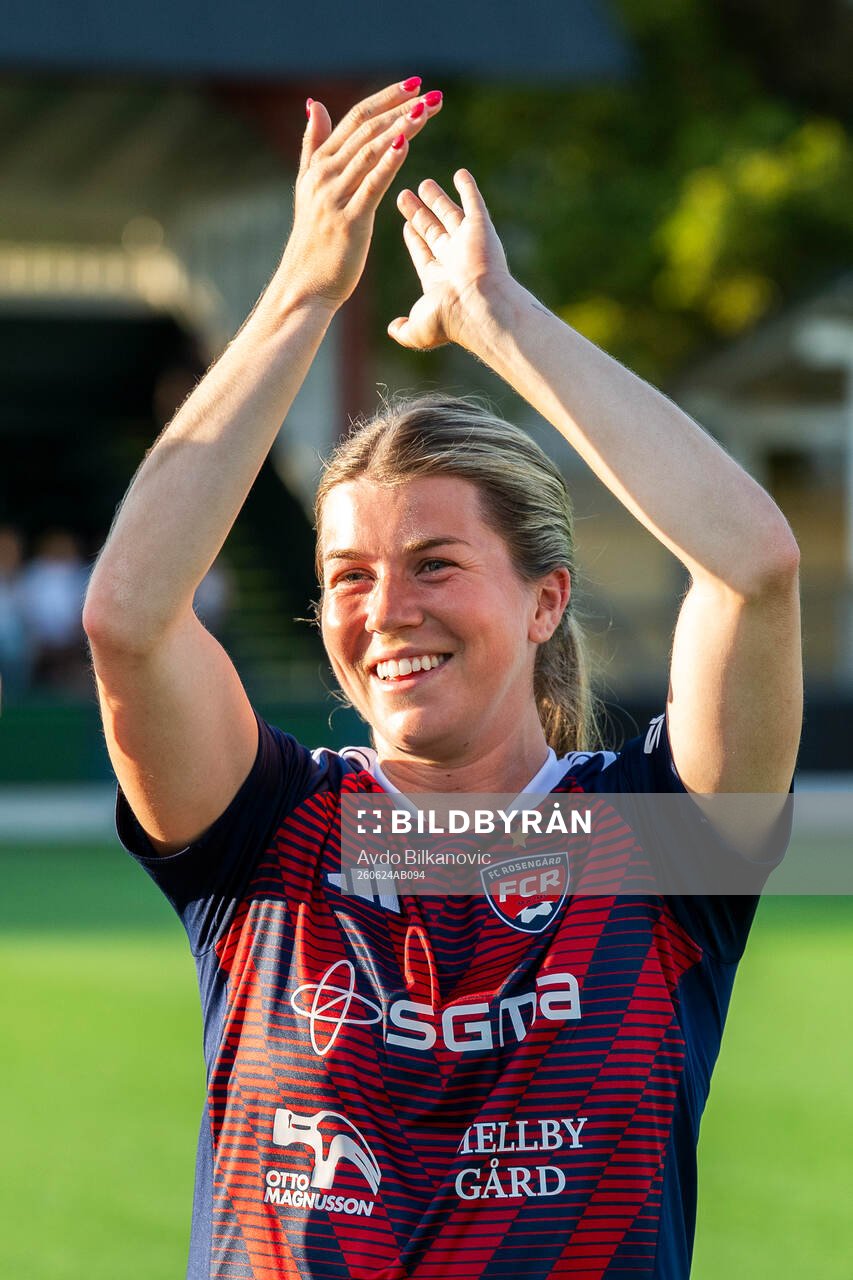 Rosengårds Amanda West jublar